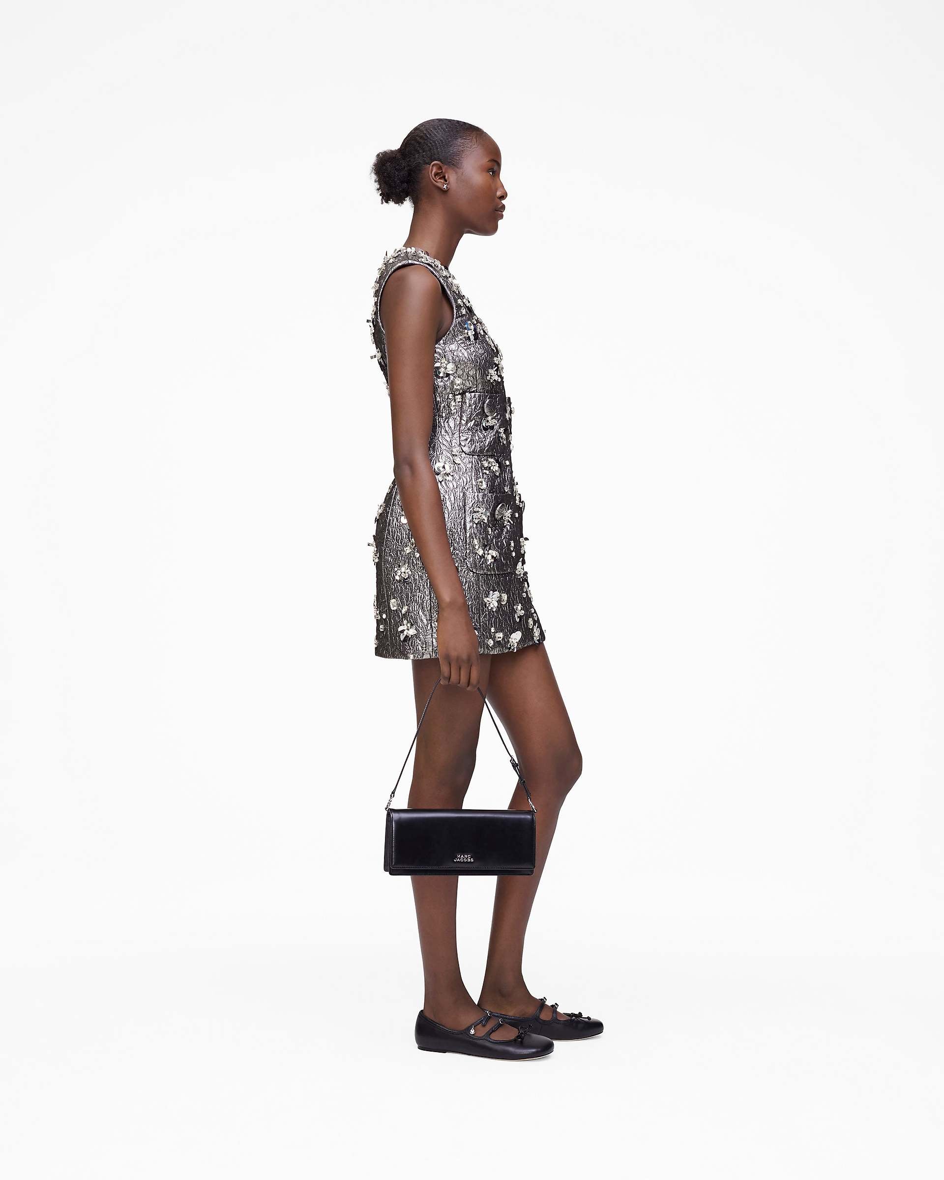 Sculpted Gem Doll Dress - Silver | Marc Jacobs US