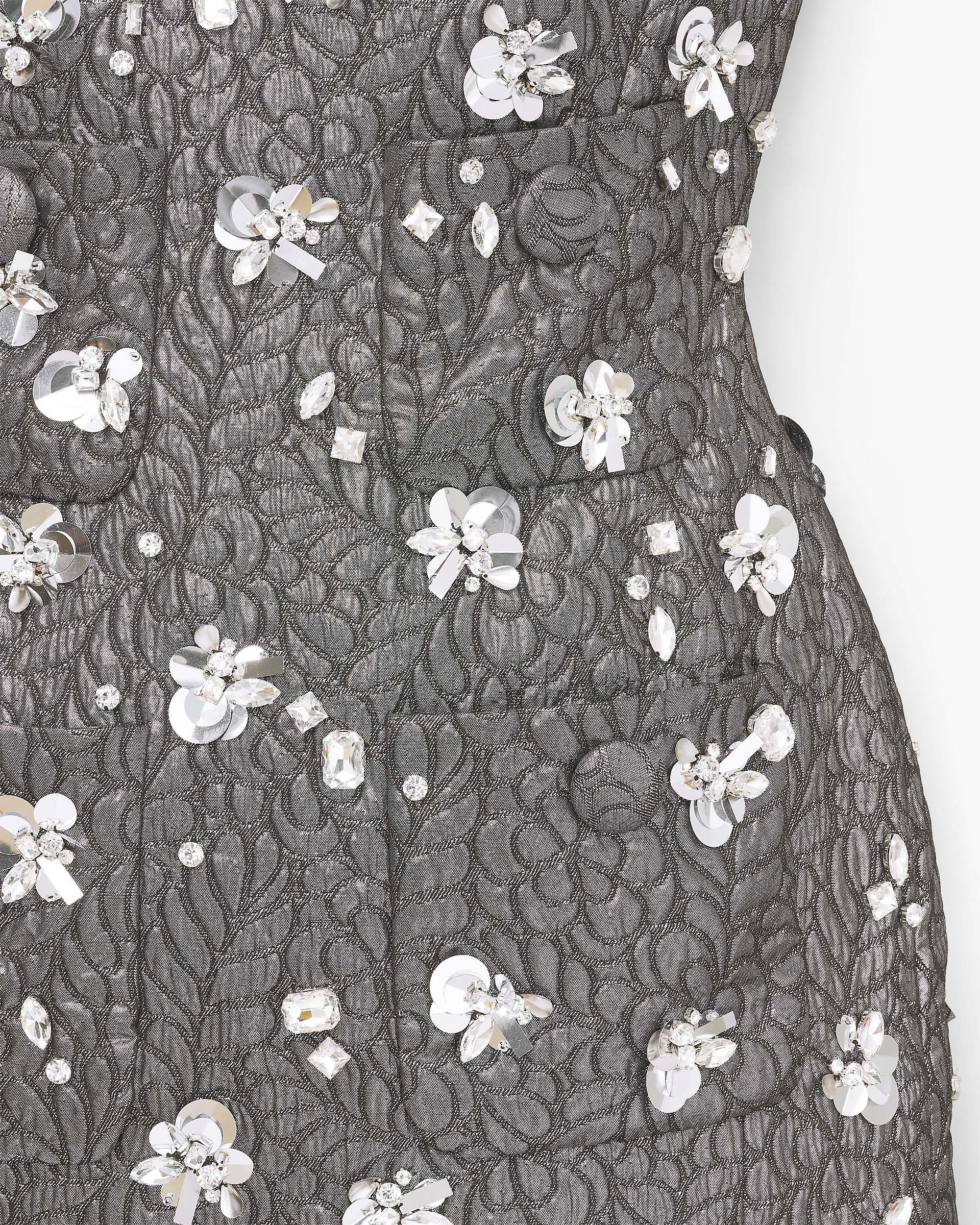 Sculpted Gem Doll Dress - Silver | Marc Jacobs US
