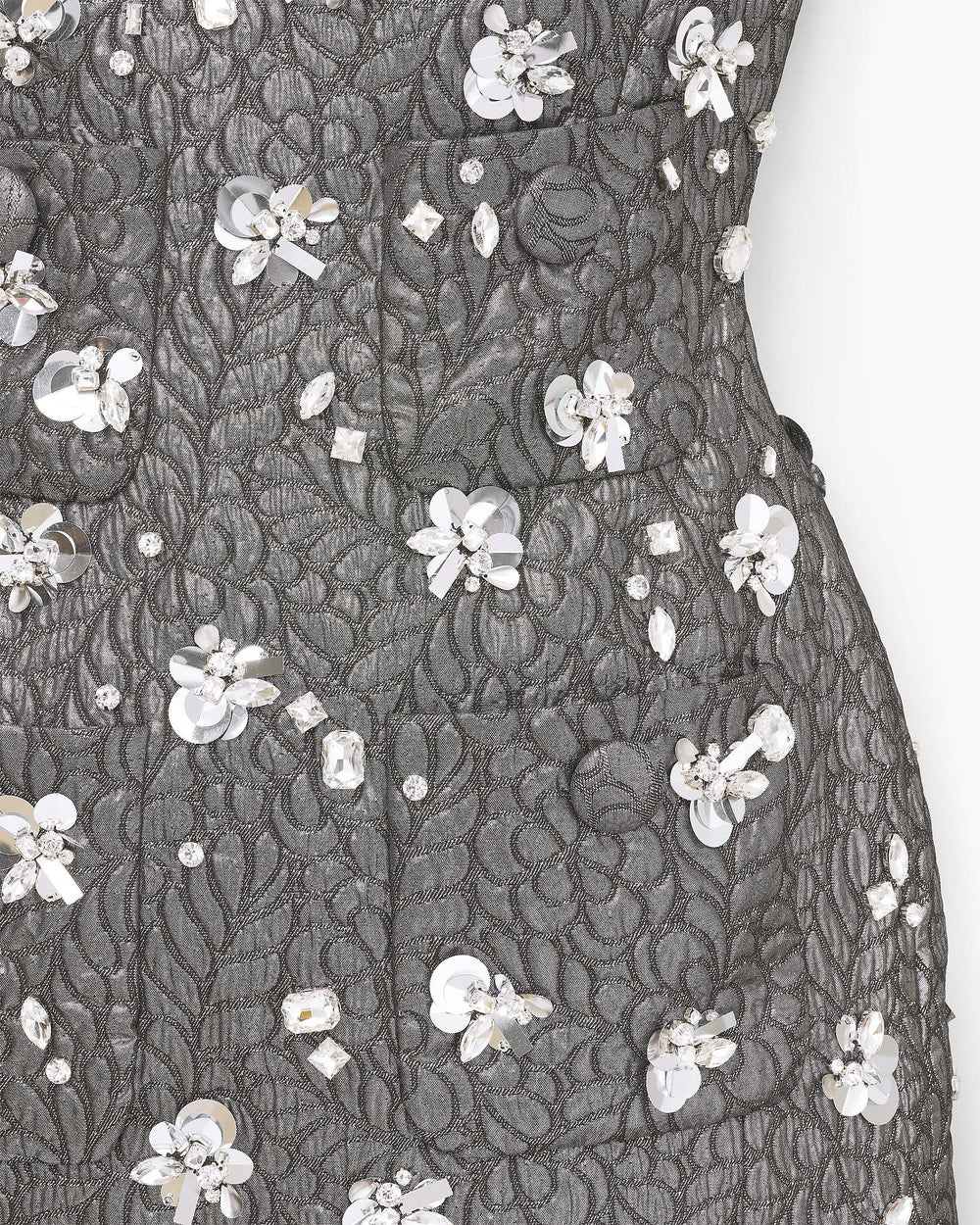 Sculpted Gem Doll Dress - Silver | Marc Jacobs US