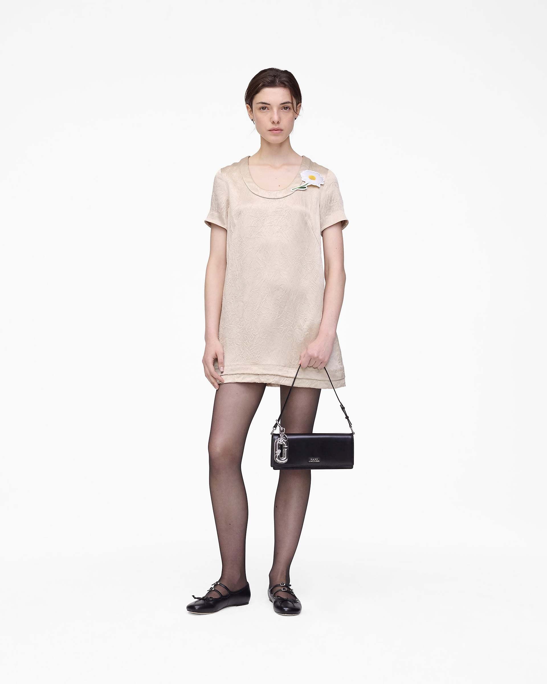 Crushed Satin Dress - Champagne | Marc Jacobs online