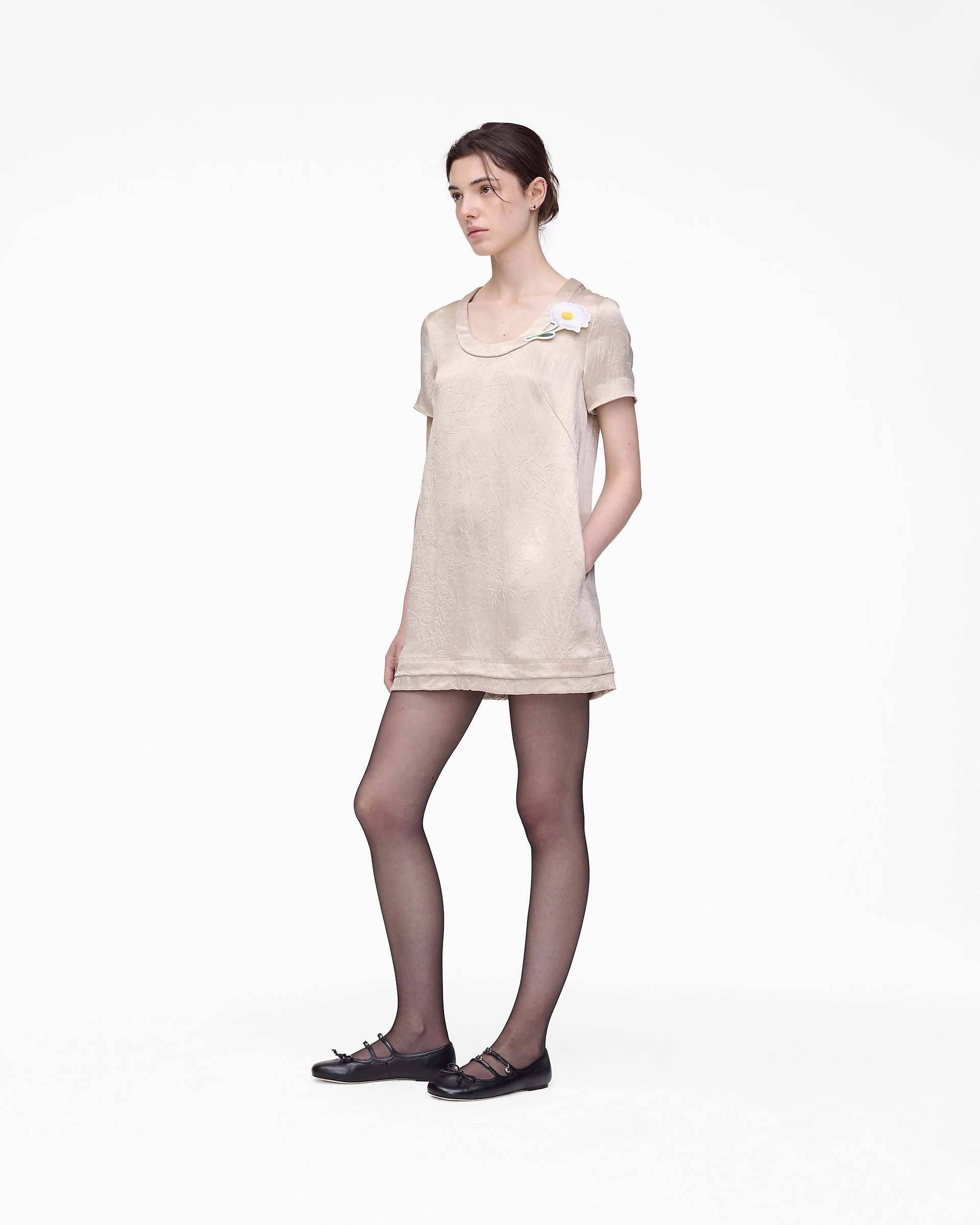 Crushed Satin Dress - Champagne | Marc Jacobs online