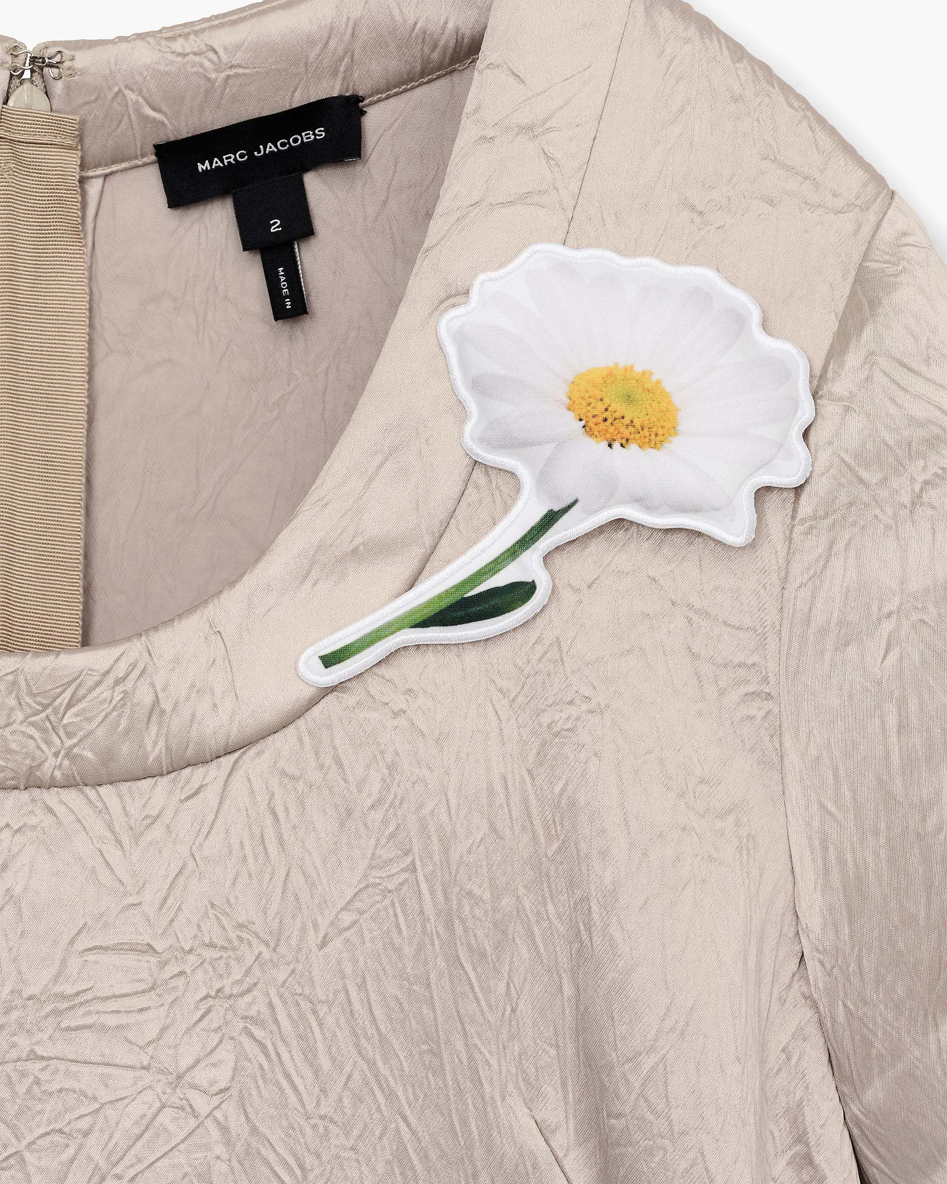 Crushed Satin Dress - Champagne | Marc Jacobs online