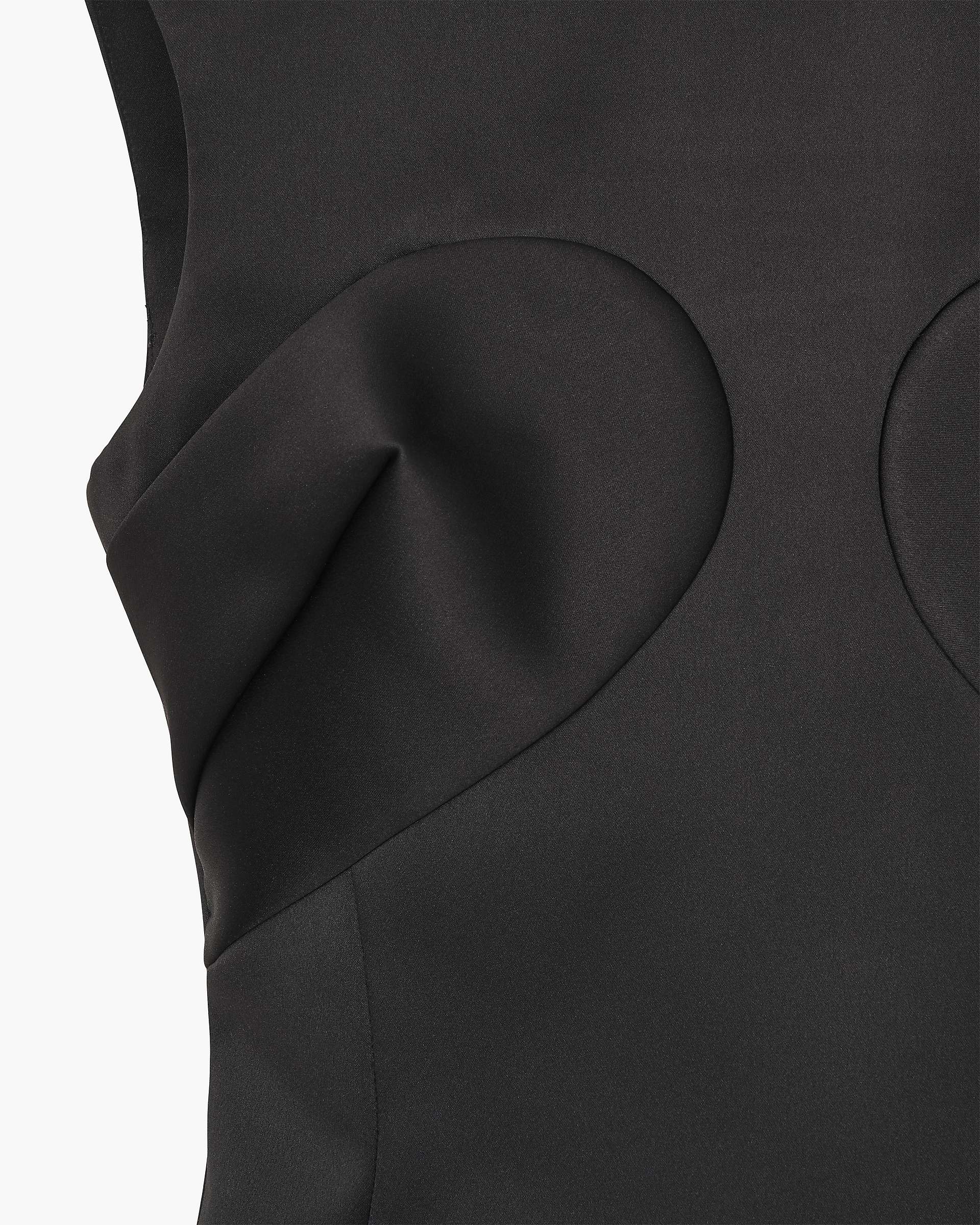 Seamed Up Satin Dress - Black|Black | Marc Jacobs discount