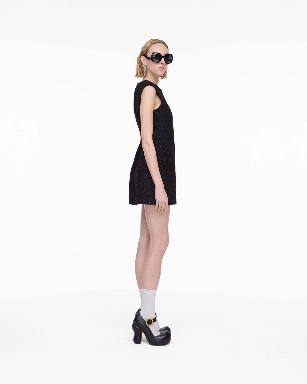 Sculptural Tweed Dress - Black | Marc Jacobs sale