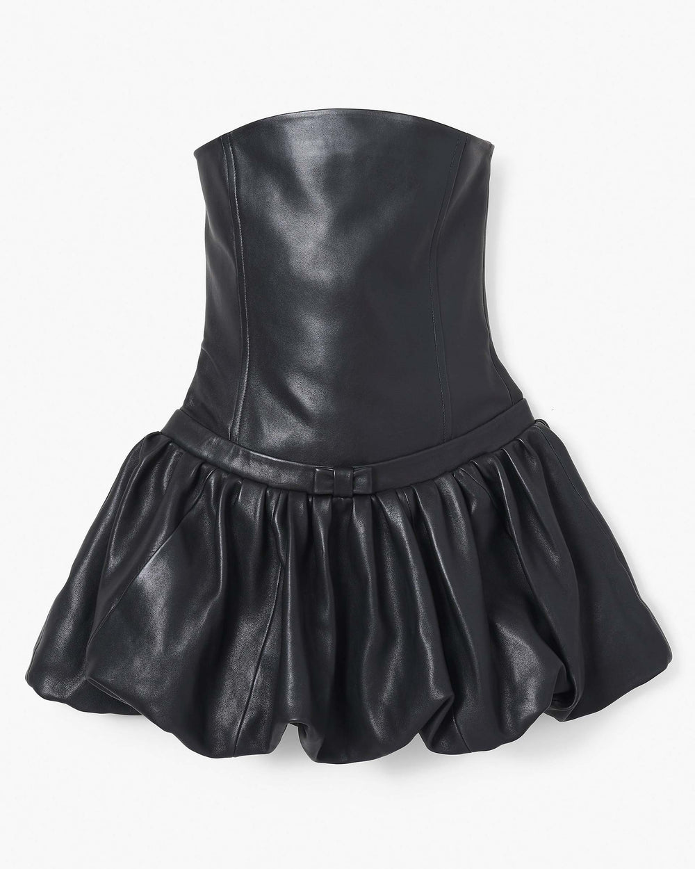 The Leather Bubble Dress - Black | Marc Jacobs online