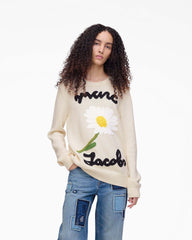 Marc Is Joy Jacquard Crewneck - Ivory | Marc Jacobs discount