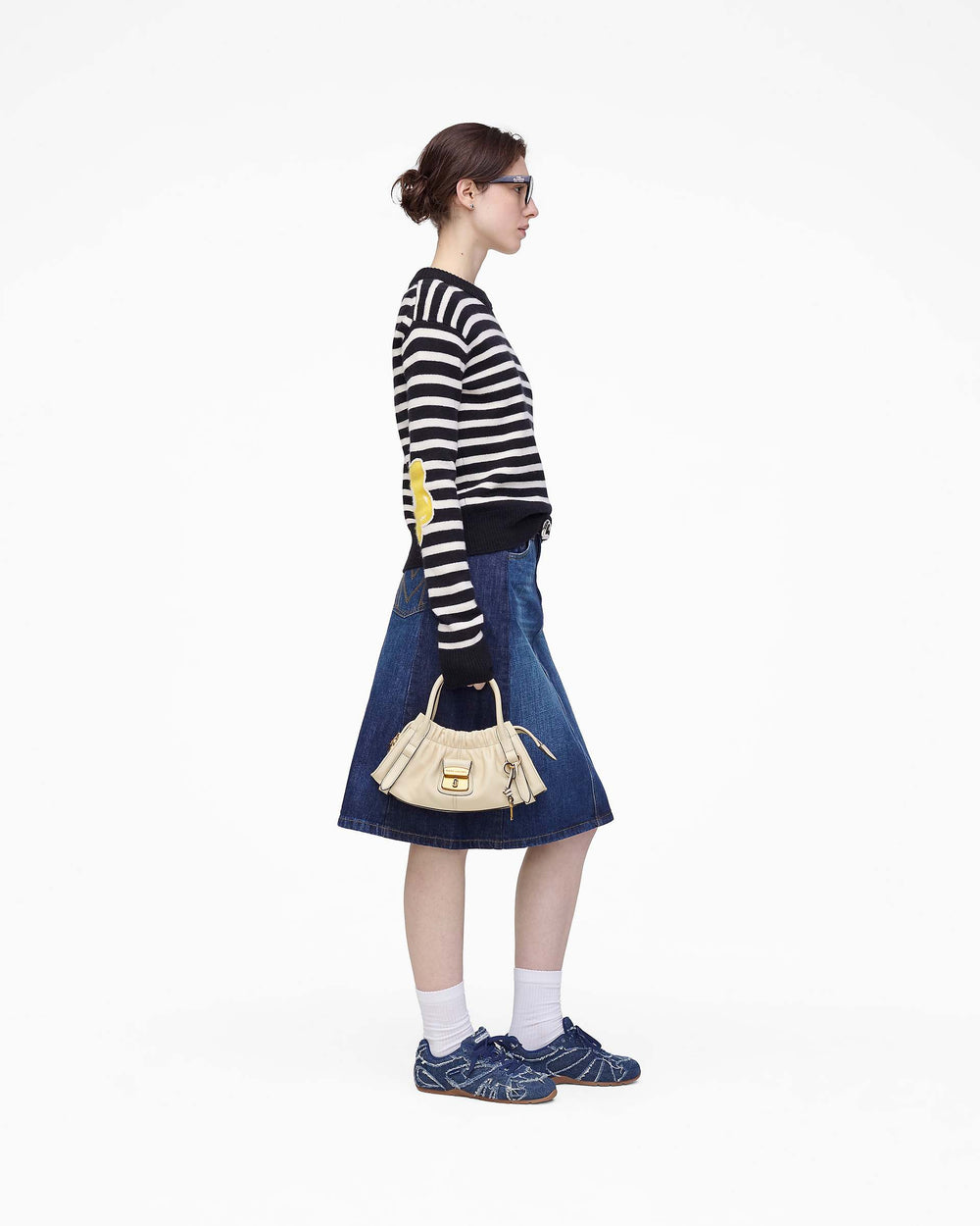 Joy Striped Crewneck - Black/White | Marc Jacobs online