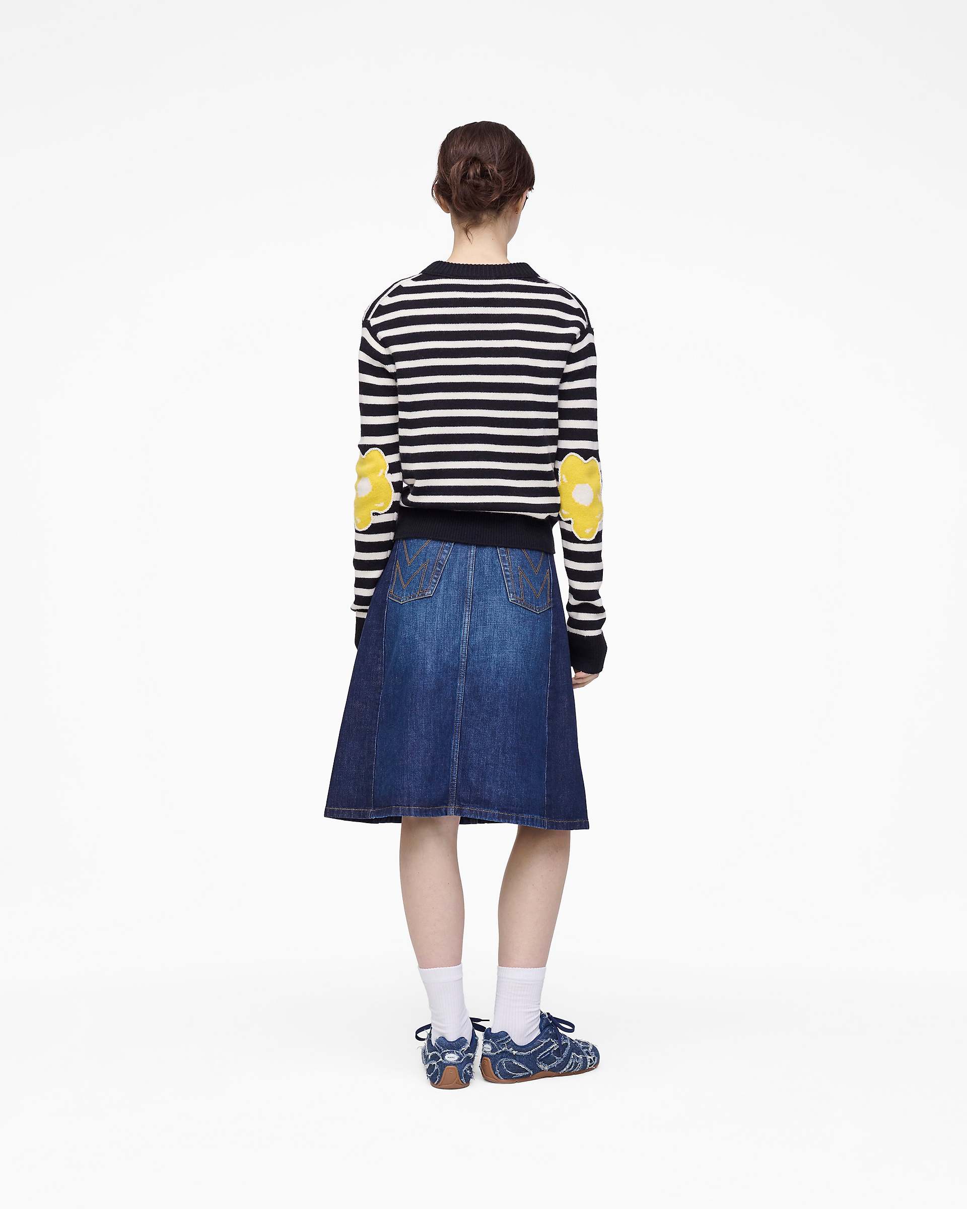 Joy Striped Crewneck - Black/White | Marc Jacobs online