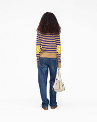Joy Striped Crewneck - Camel/Pansy | Marc Jacobs sale