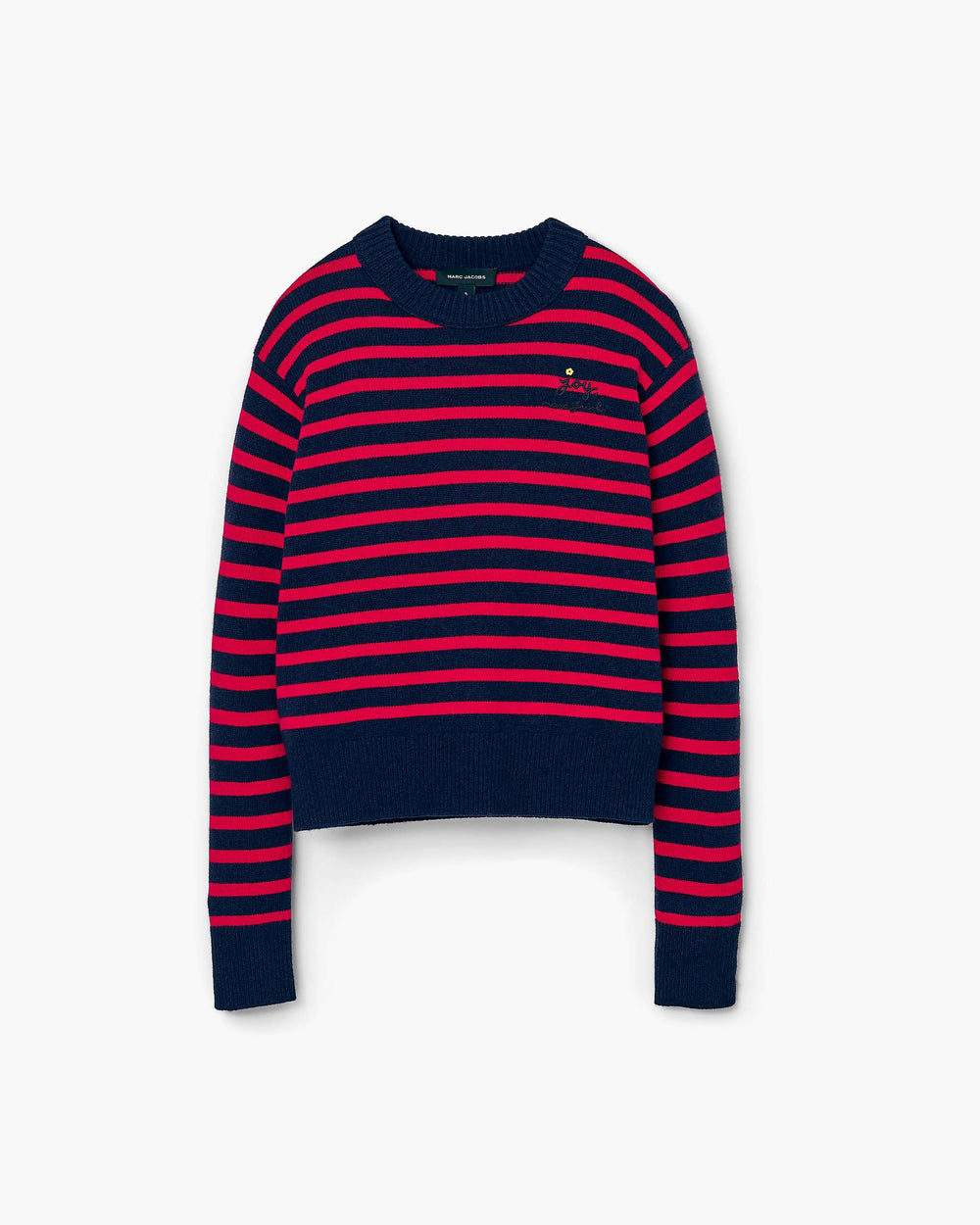 Joy Striped Crewneck - Navy/Red | Marc Jacobs for sale