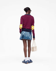 Joy Striped Crewneck - Navy/Red | Marc Jacobs for sale