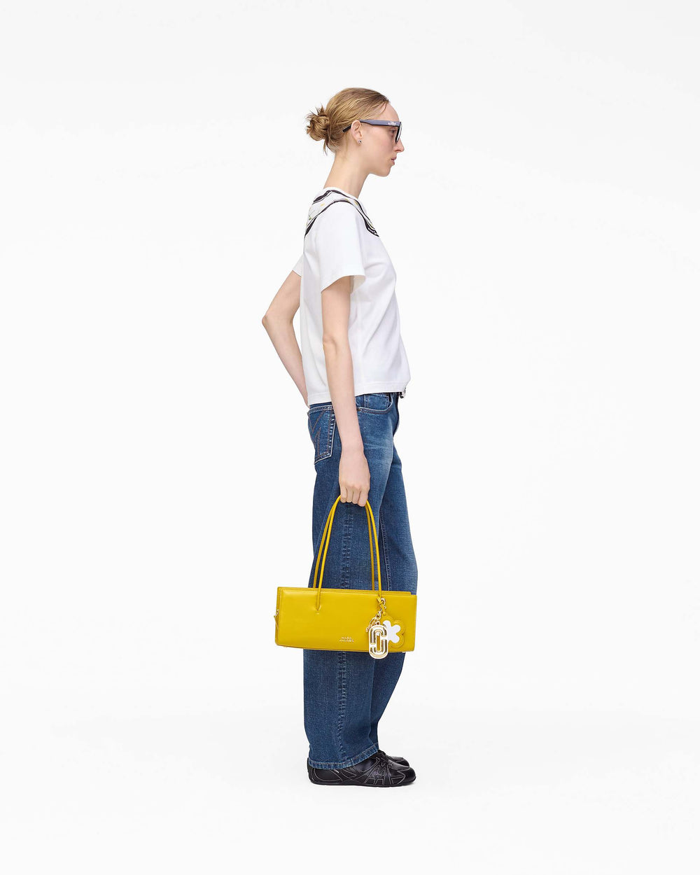 Trompe L'Oeil Scarf Baby Tee - White Multi | Marc Jacobs US