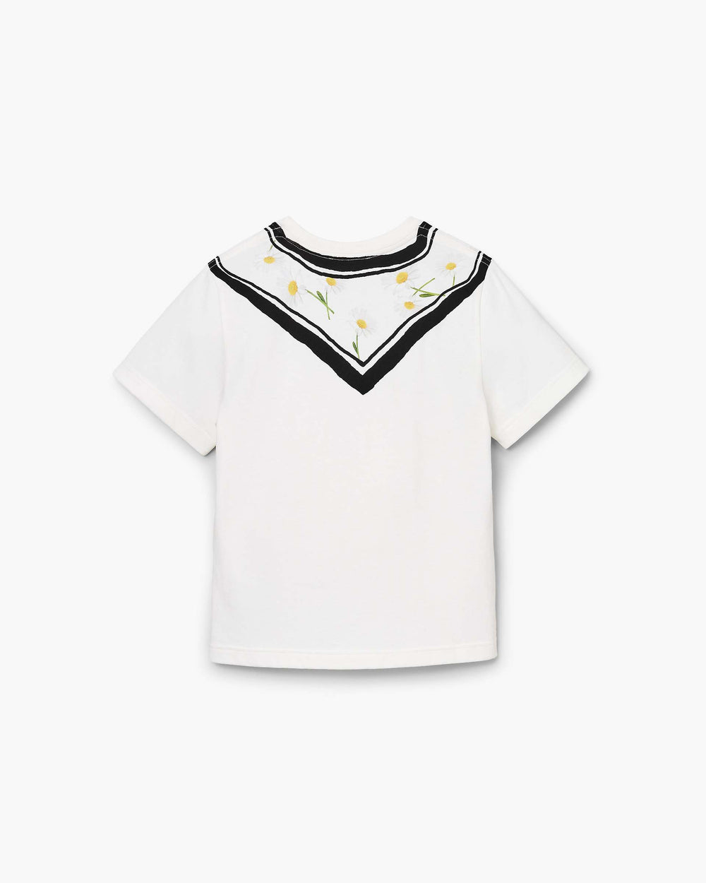 Trompe L'Oeil Scarf Baby Tee - White Multi | Marc Jacobs US