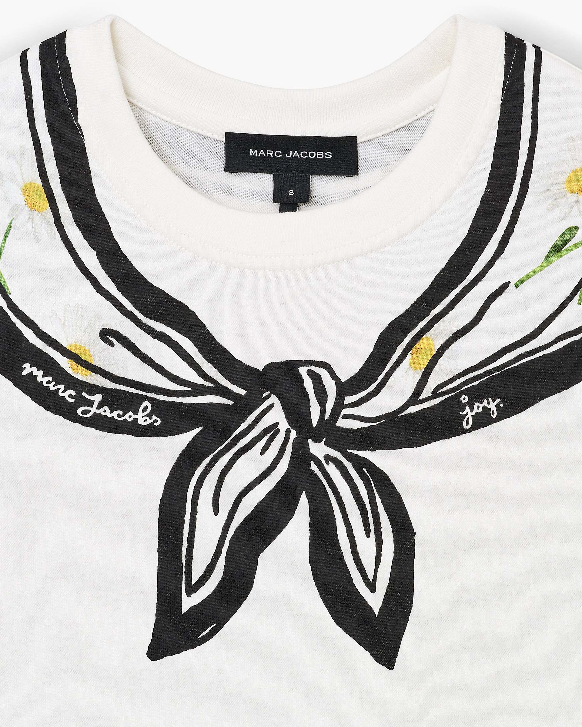 Trompe L'Oeil Scarf Baby Tee - White Multi | Marc Jacobs US