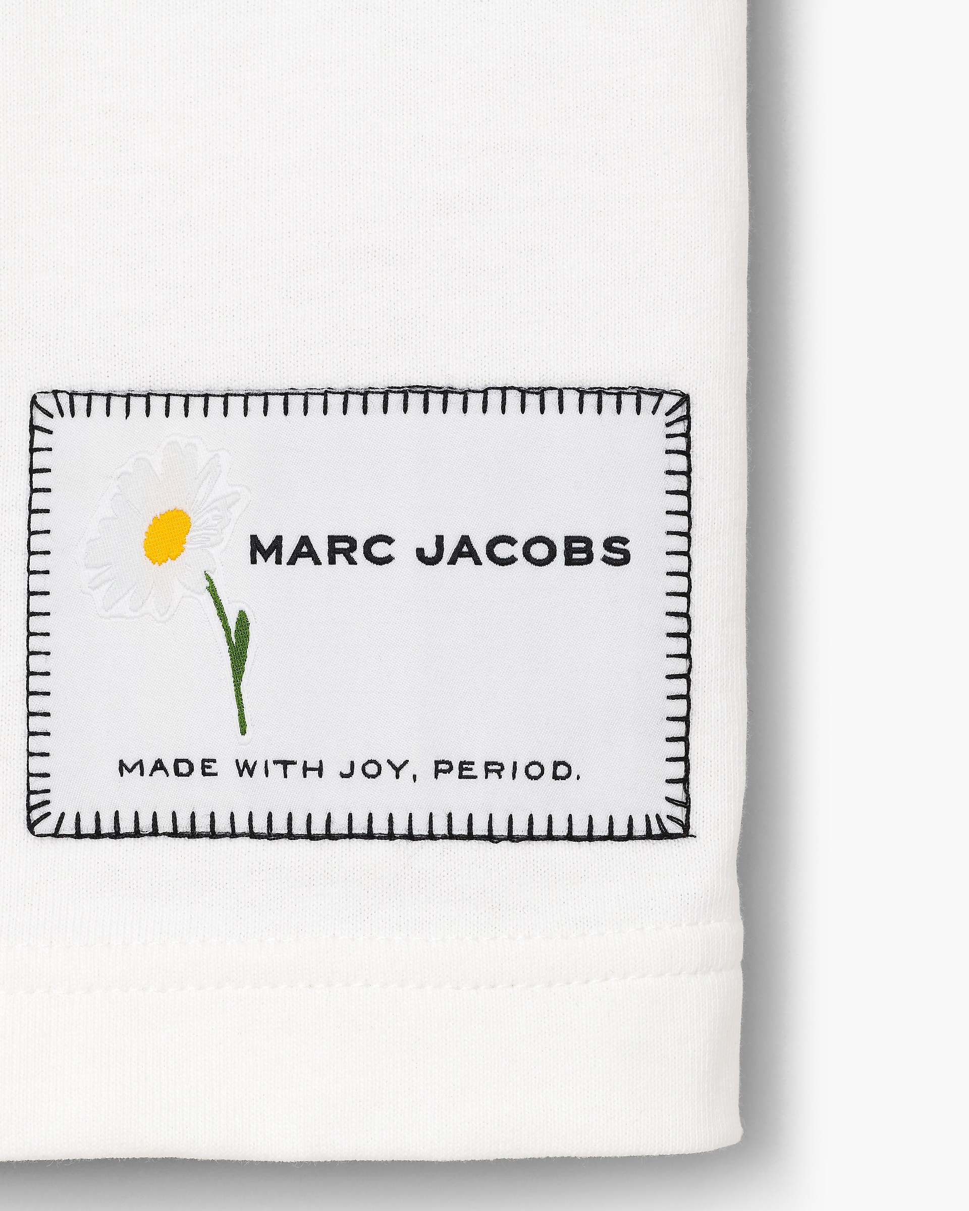 Trompe L'Oeil Scarf Baby Tee - White Multi | Marc Jacobs US