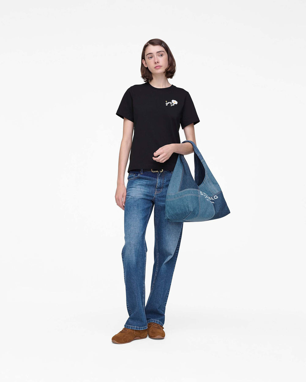Marc Is Joy Daisy Baby Tee - Black | Marc Jacobs online