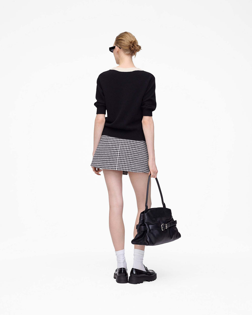Trompe L'Oeil Knit Polo - Black | Marc Jacobs online