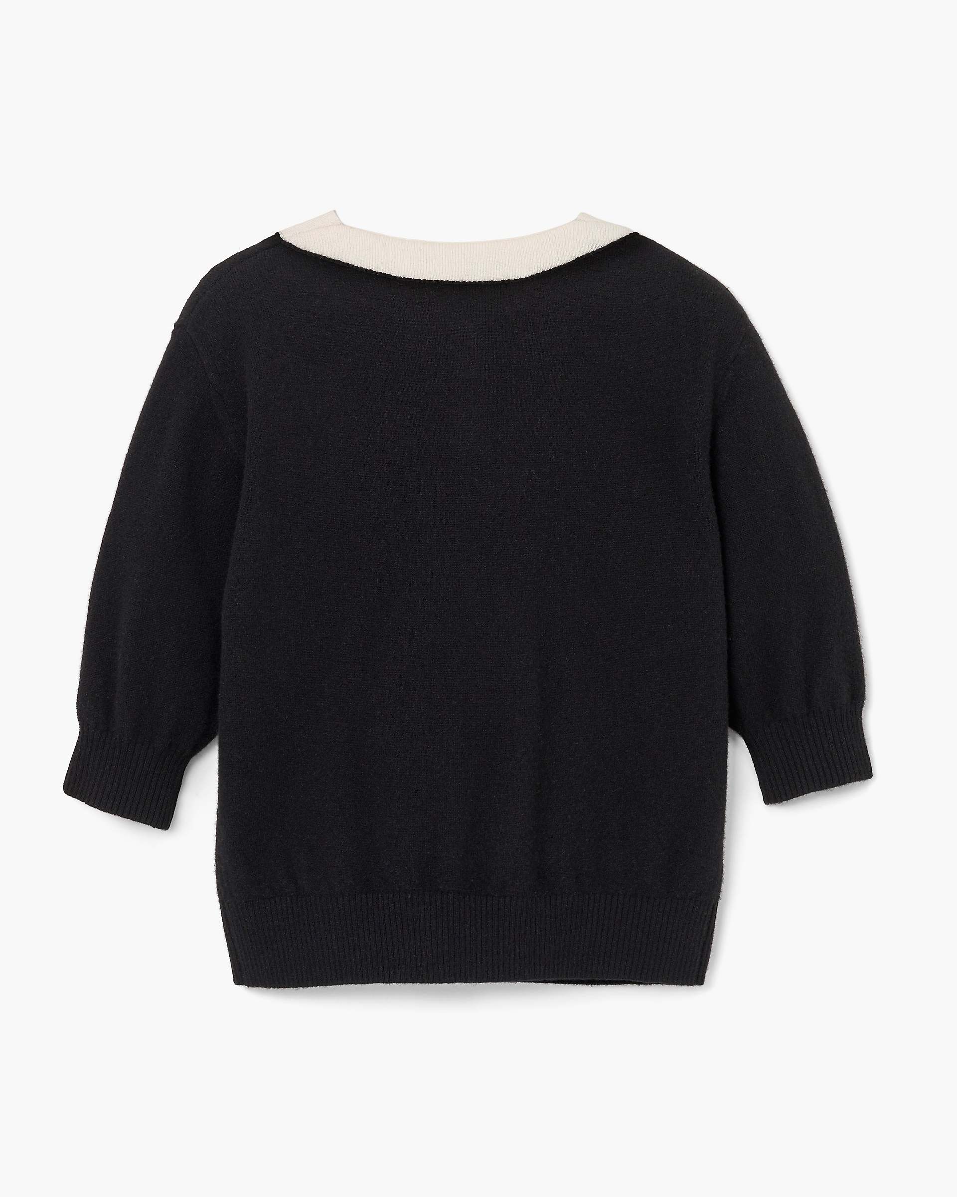 Trompe L'Oeil Knit Polo - Black | Marc Jacobs online