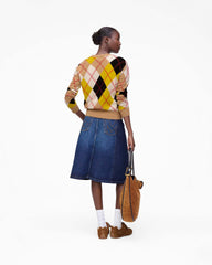 Preppy Daisy Argyle Crewneck - Joy Yellow Multi | Marc Jacobs for sale