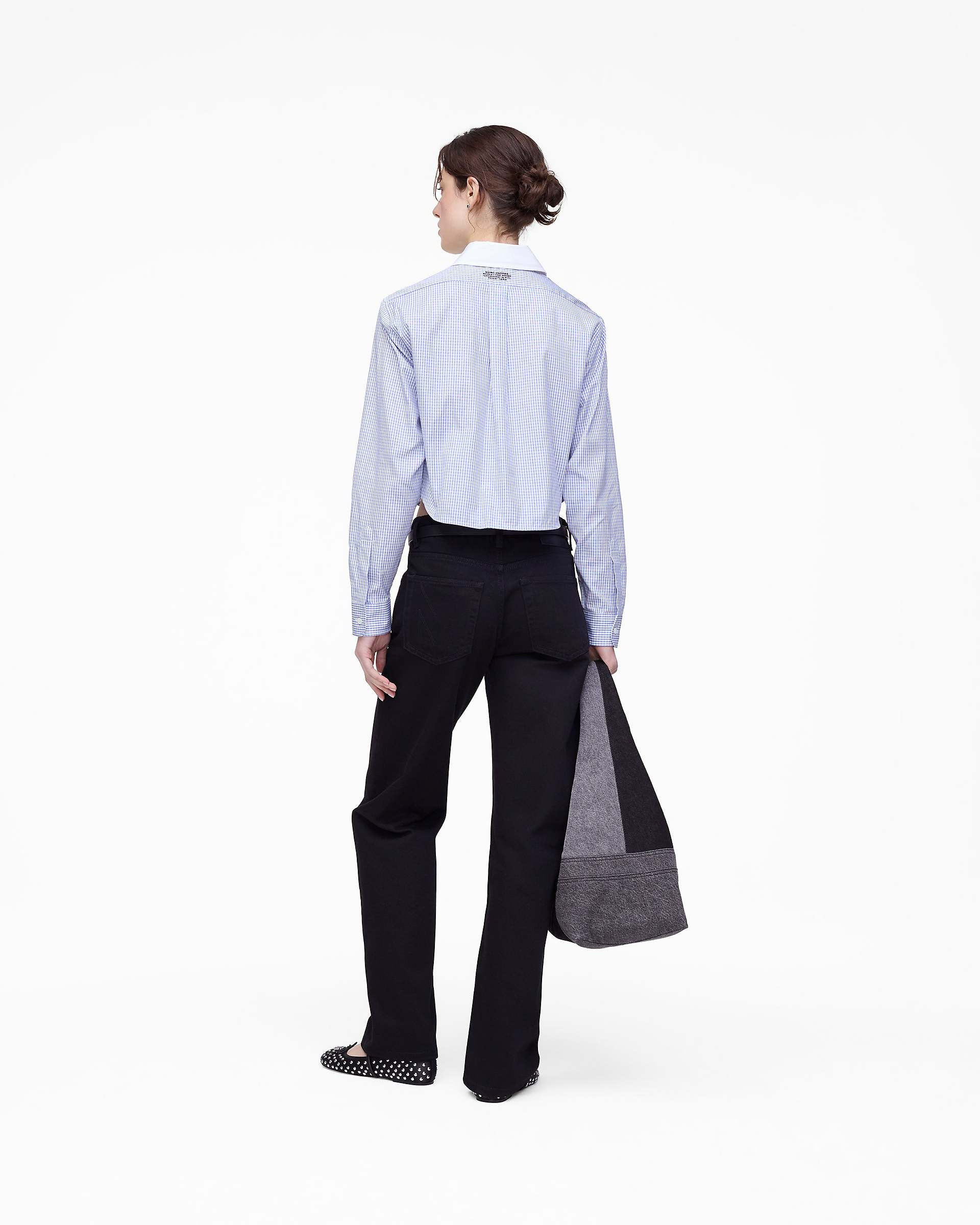 The Cropped Femme Shirt - Blue Multi | Marc Jacobs discount