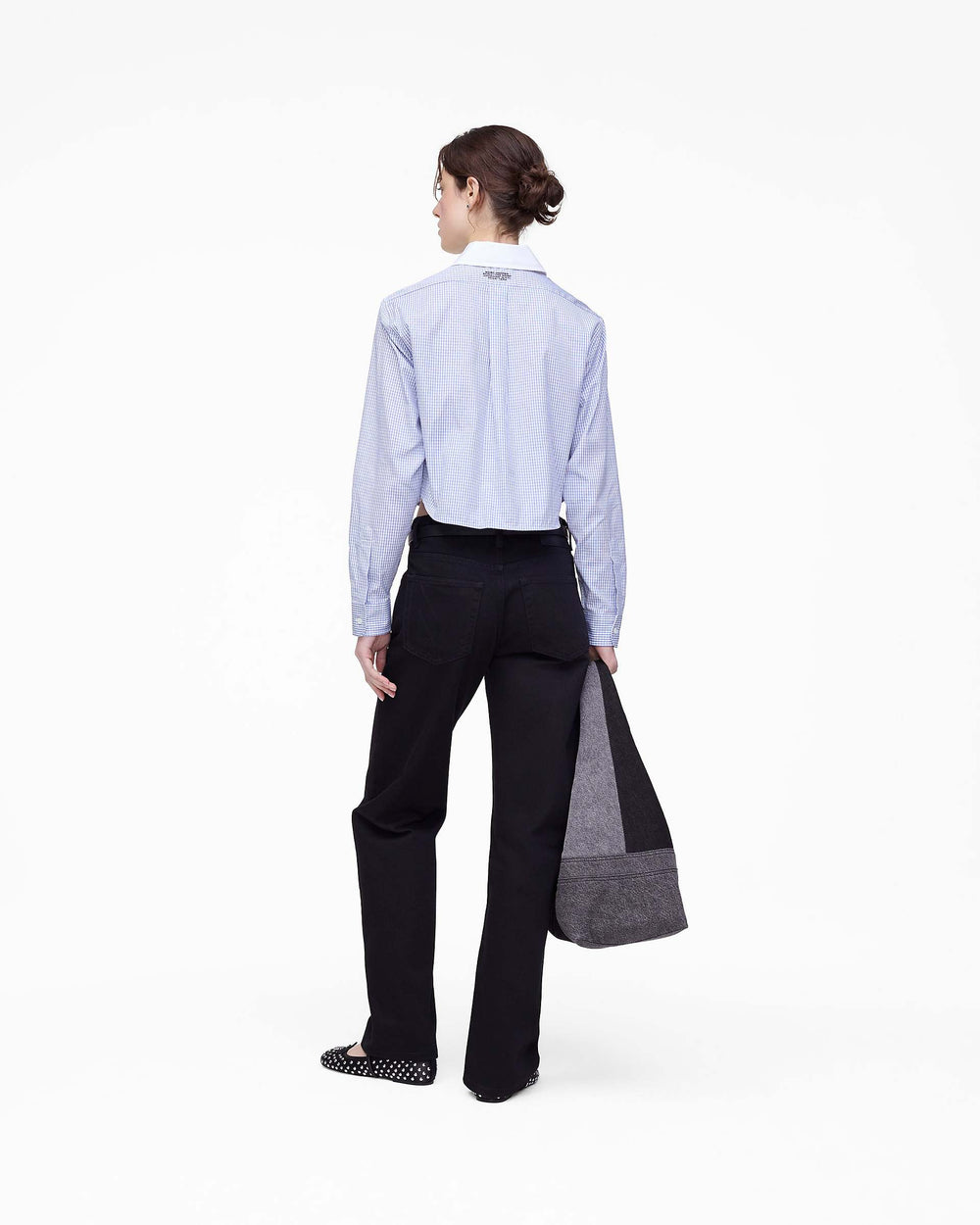 The Cropped Femme Shirt - Blue Multi | Marc Jacobs discount