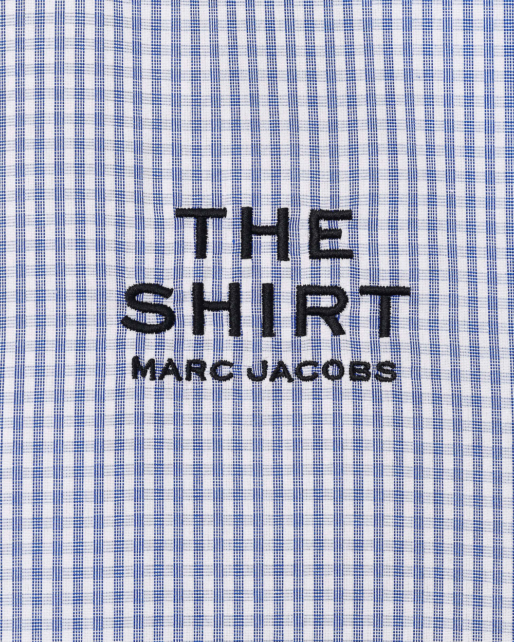 The Cropped Femme Shirt - Blue Multi | Marc Jacobs discount