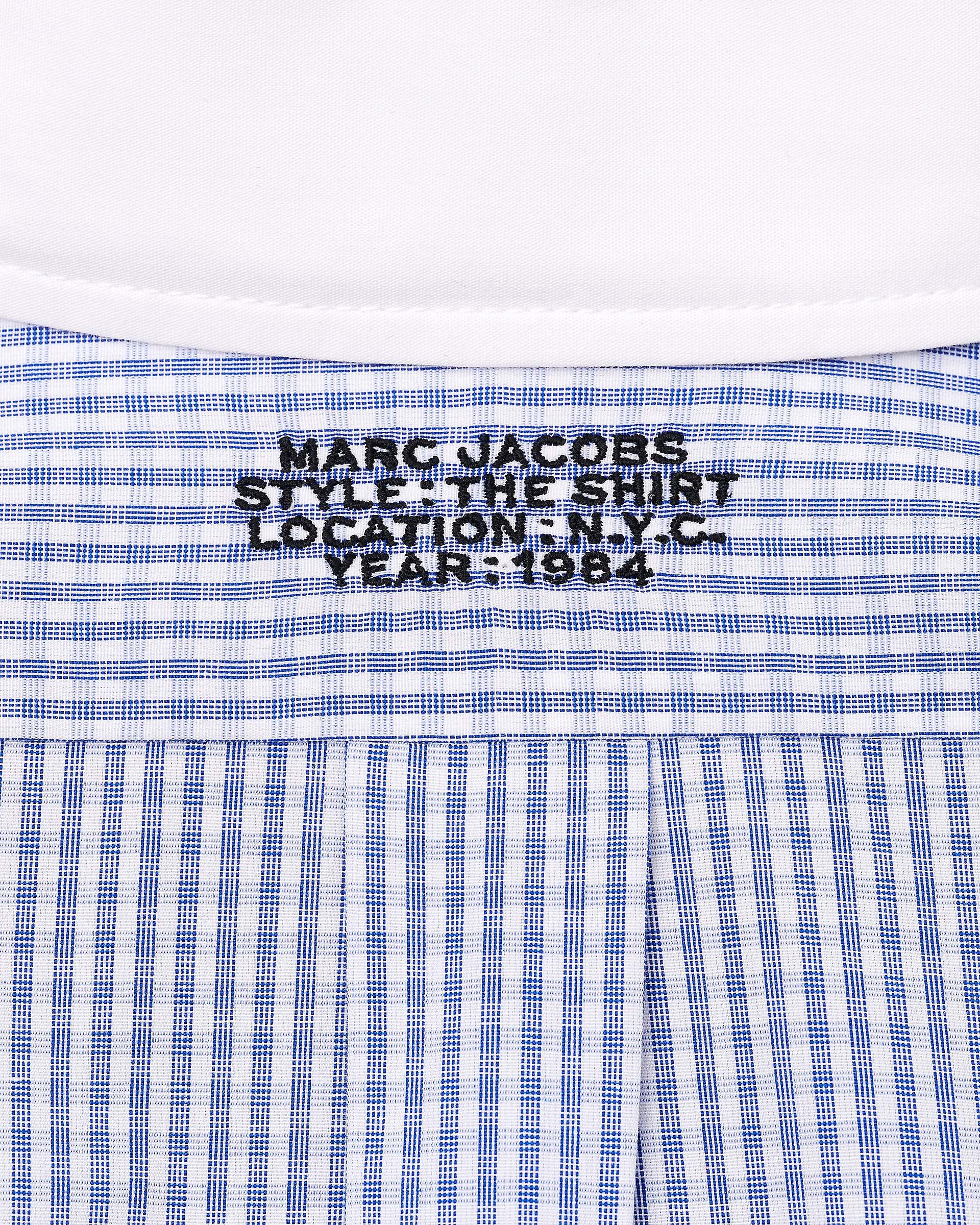 The Cropped Femme Shirt - Blue Multi | Marc Jacobs discount