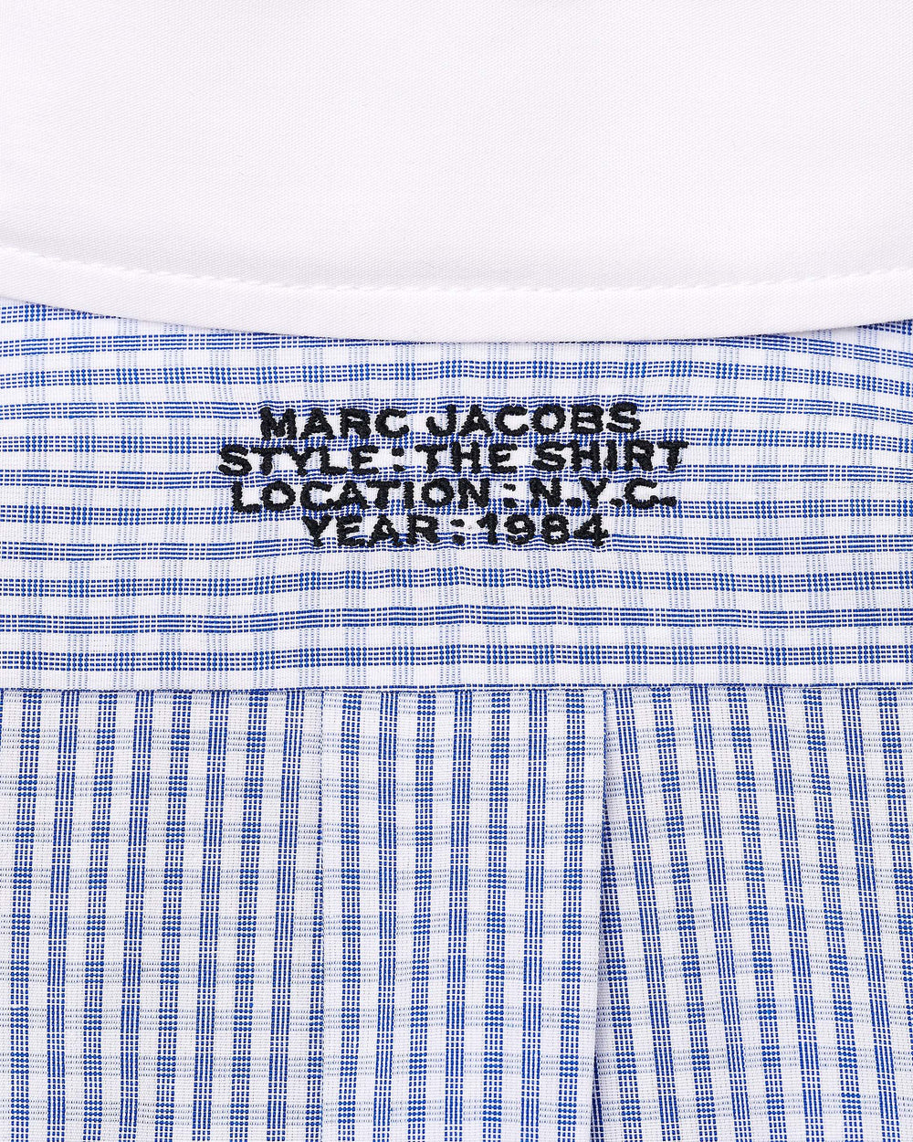 The Cropped Femme Shirt - Blue Multi | Marc Jacobs discount