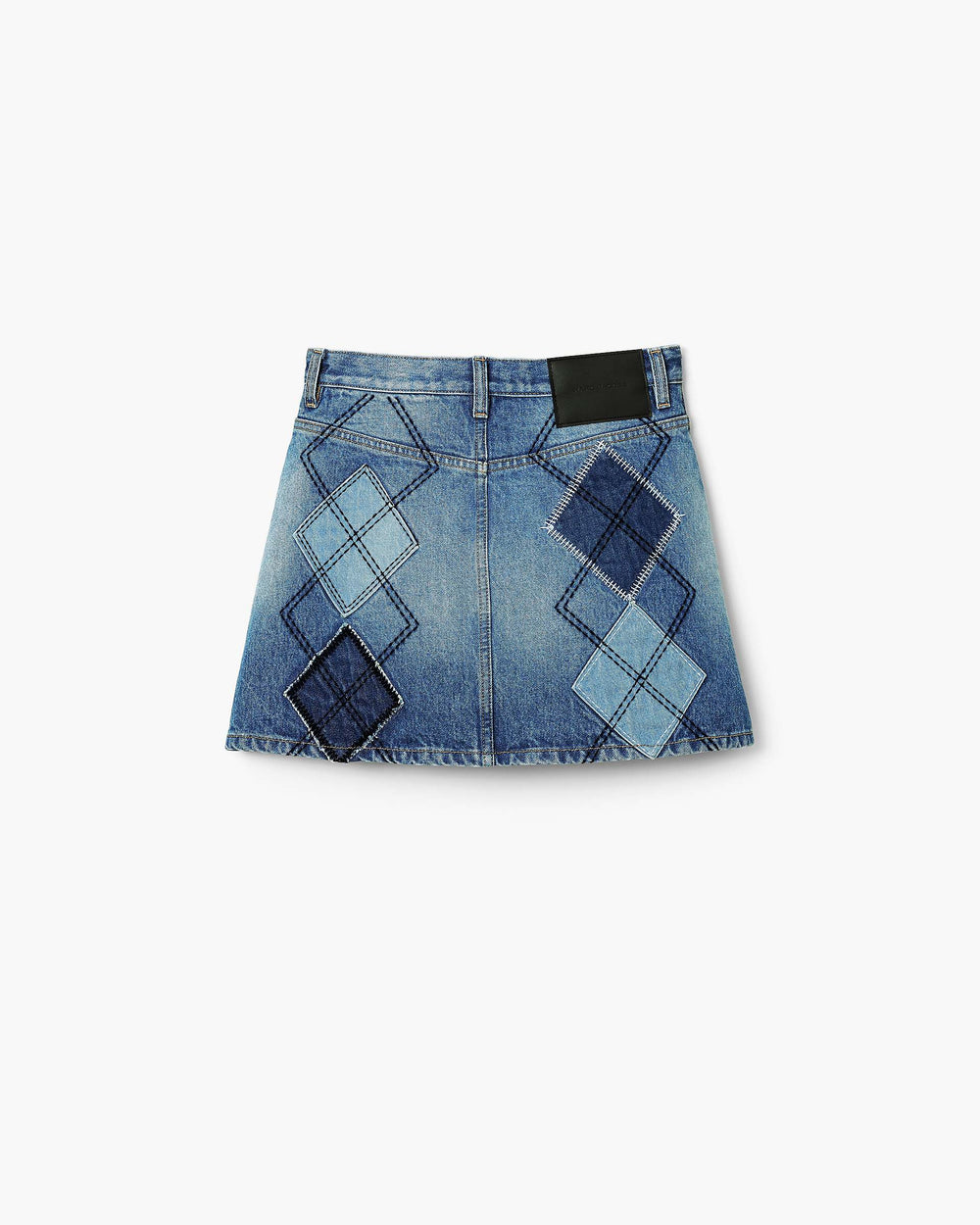 Argyle Patchwork Mini Skirt - Bright Indigo | Marc Jacobs US