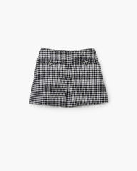 Gingham Tweed Mini Skirt - Black Multi | Marc Jacobs online