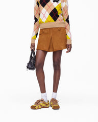 Suede Box Pleat Mini Skirt - Copper | Marc Jacobs discount
