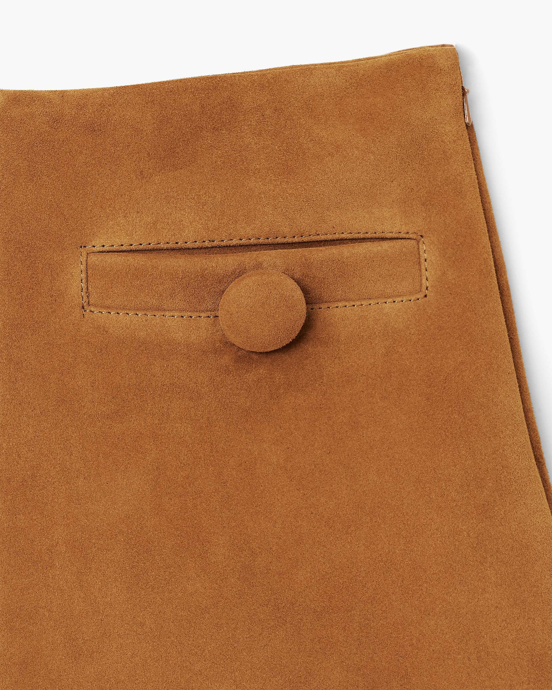 Suede Box Pleat Mini Skirt - Copper | Marc Jacobs discount