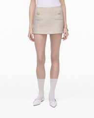 Tweed Mini Skirt - Ivory | Marc Jacobs online