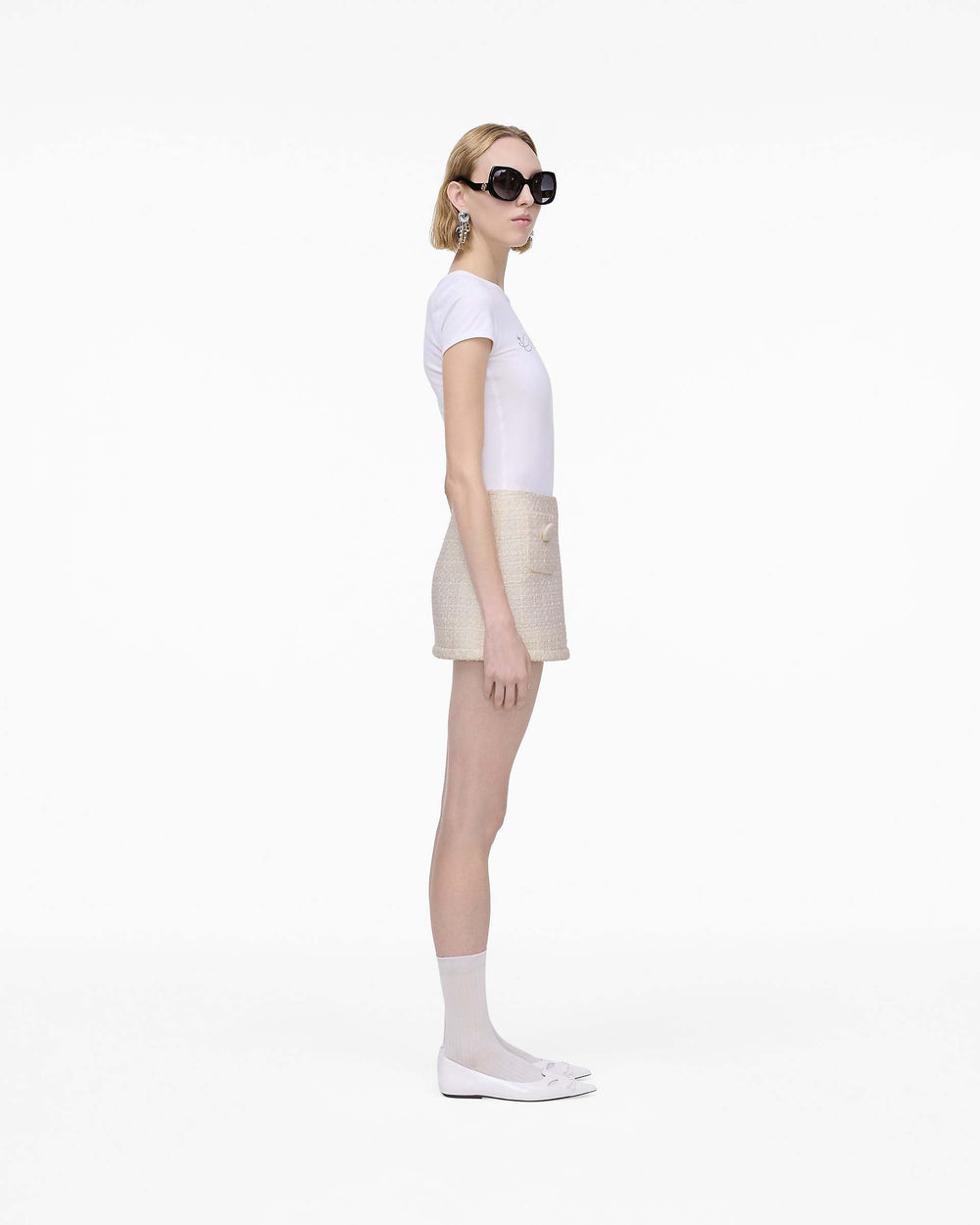 Tweed Mini Skirt - Ivory | Marc Jacobs online