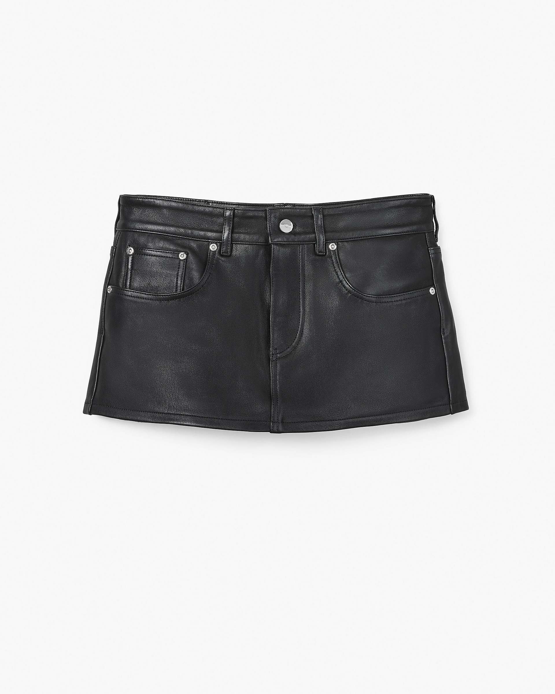 The Leather Skort - Black | Marc Jacobs discount