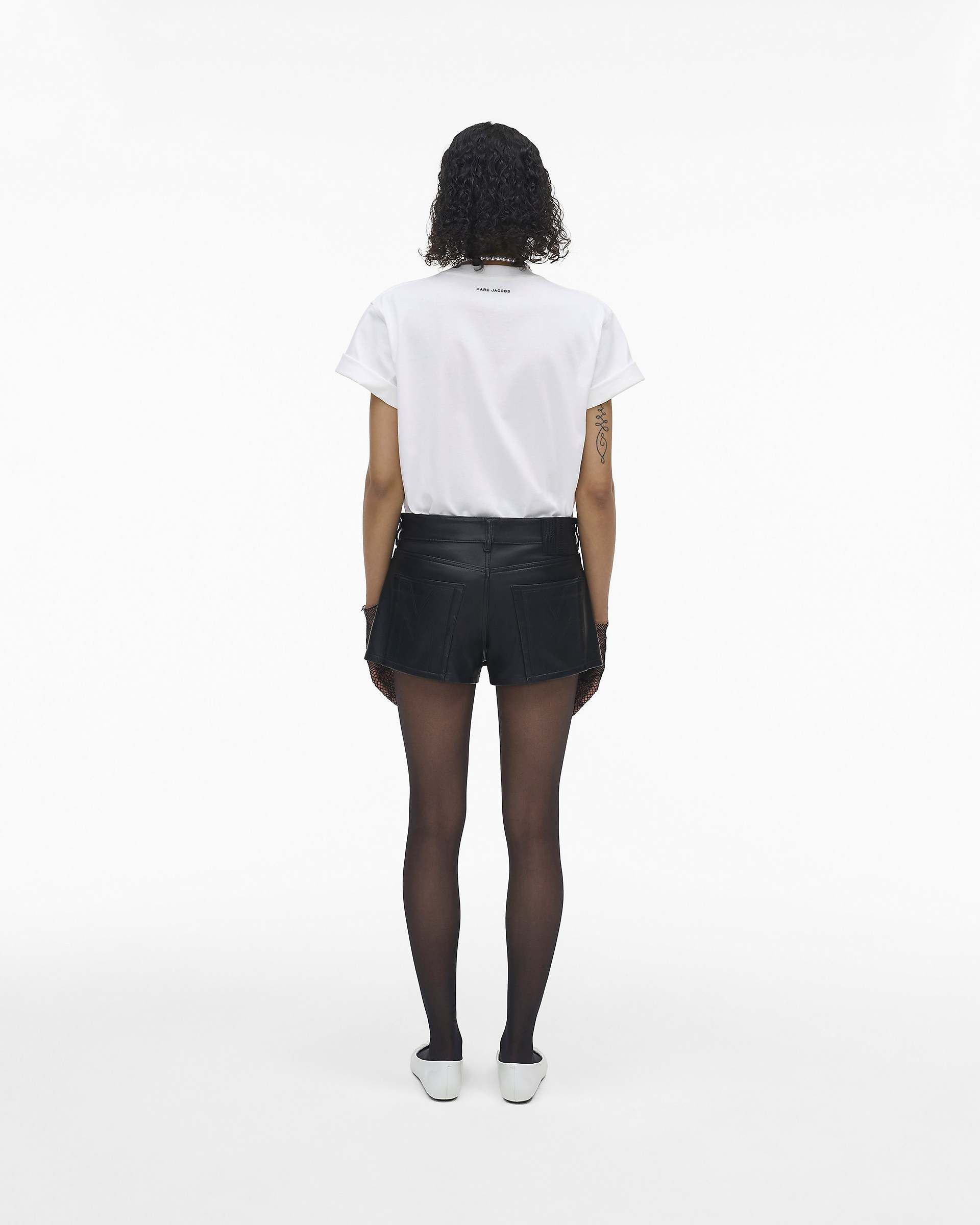 The Leather Skort - Black | Marc Jacobs discount