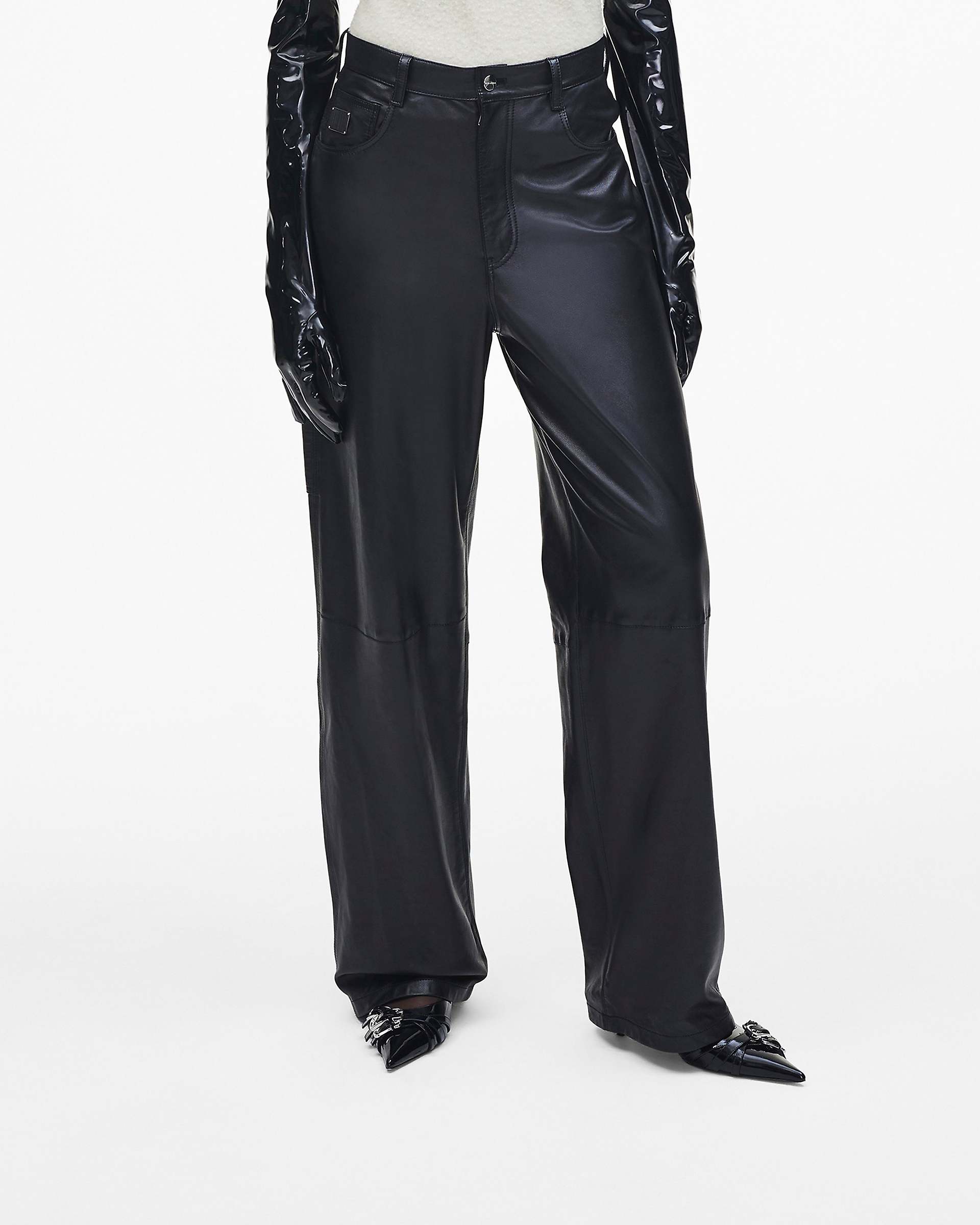 Oversized Leather Pant - Black | Marc Jacobs sale