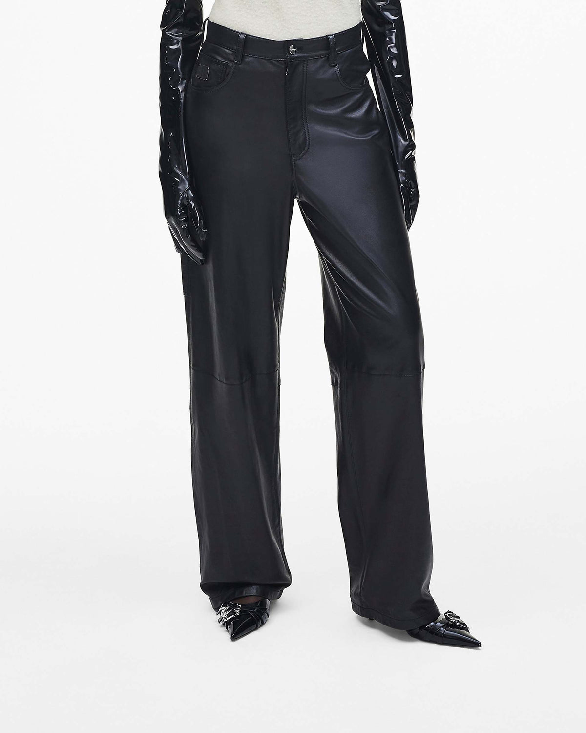 Oversized Leather Pant - Black | Marc Jacobs sale