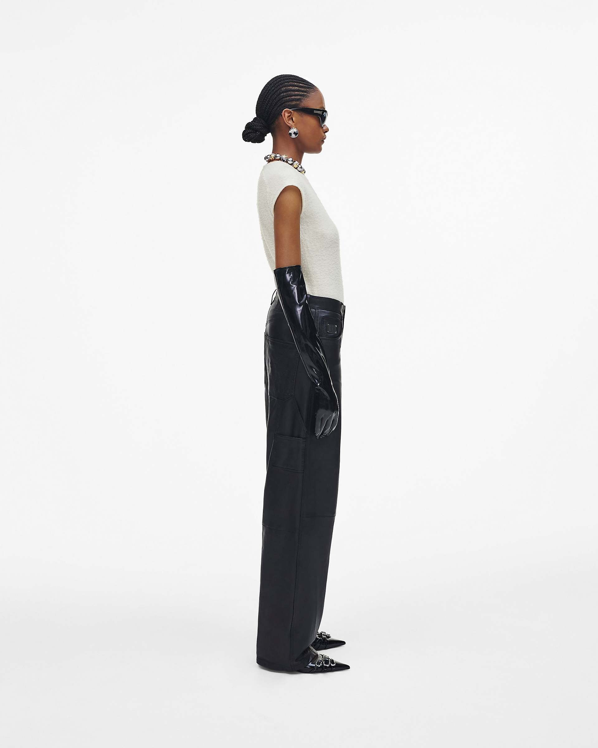 Oversized Leather Pant - Black | Marc Jacobs sale