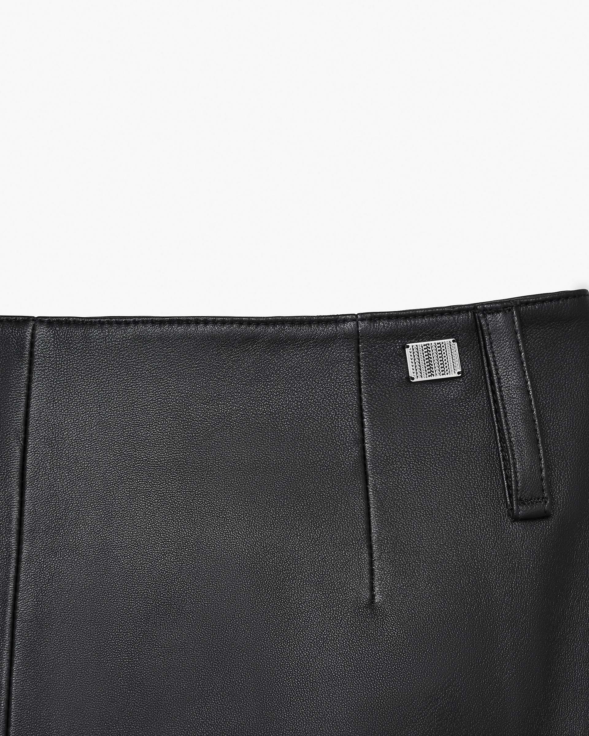 Leather Slim Skirt - Black | Marc Jacobs on sale
