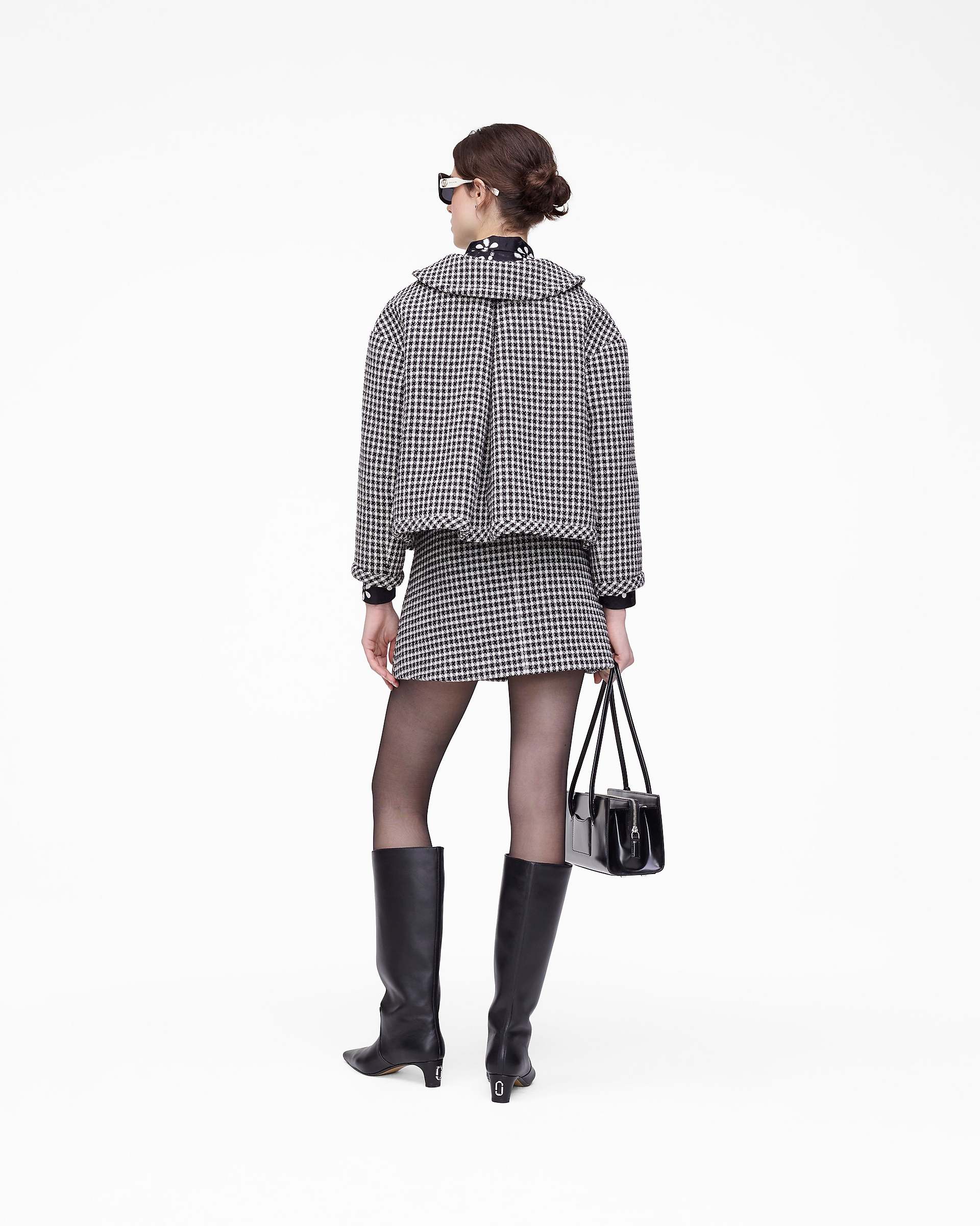 Gingham Tweed Jacket - Black Multi | Marc Jacobs discount