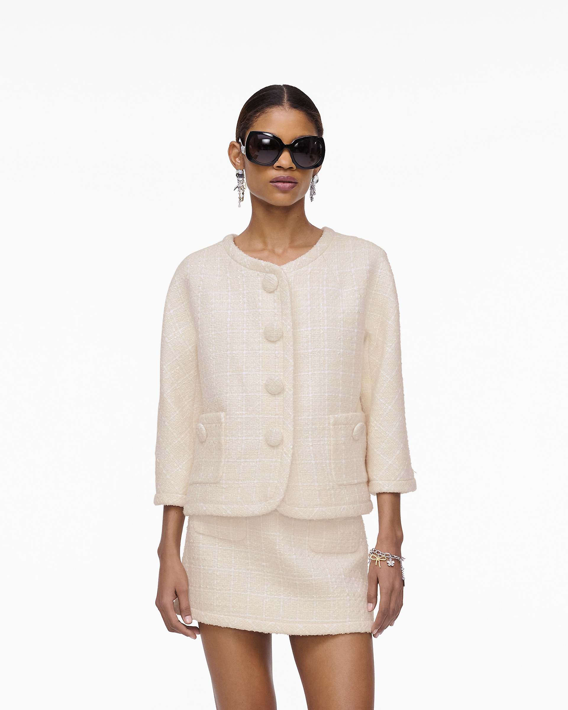 Tweed Backwards Lady Jacket - Ivory | Marc Jacobs for sale