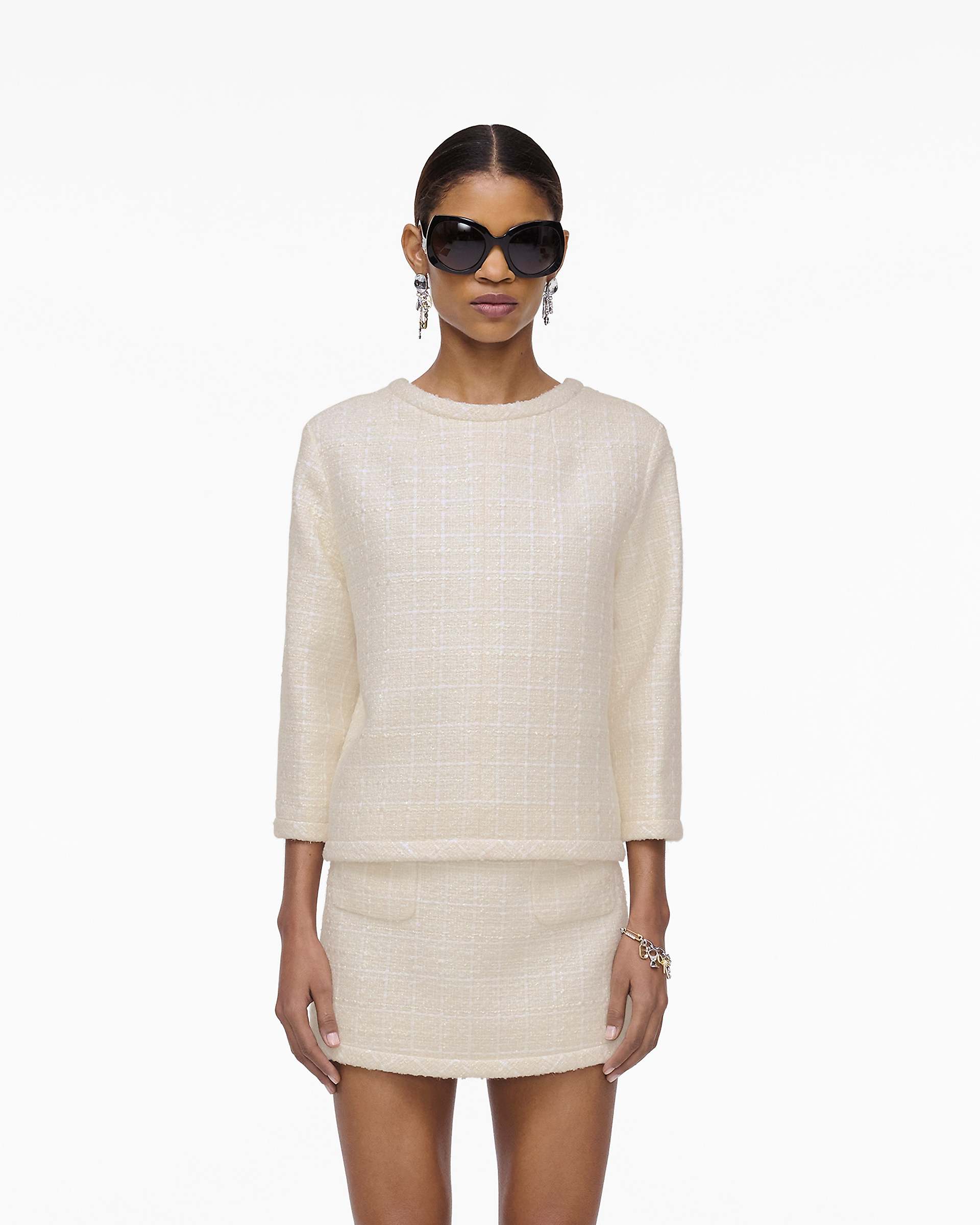 Tweed Backwards Lady Jacket - Ivory | Marc Jacobs for sale