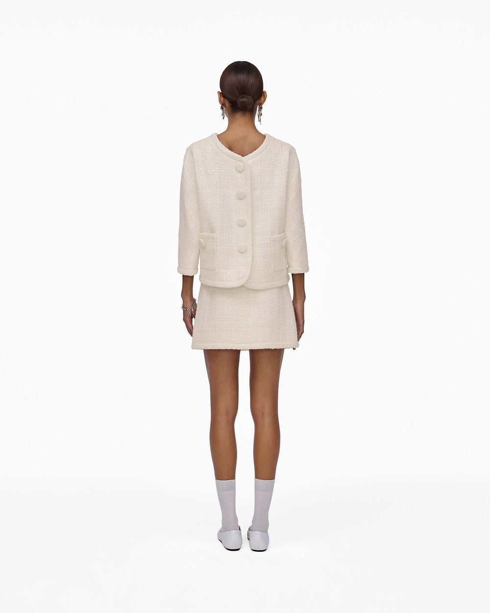 Tweed Backwards Lady Jacket - Ivory | Marc Jacobs for sale