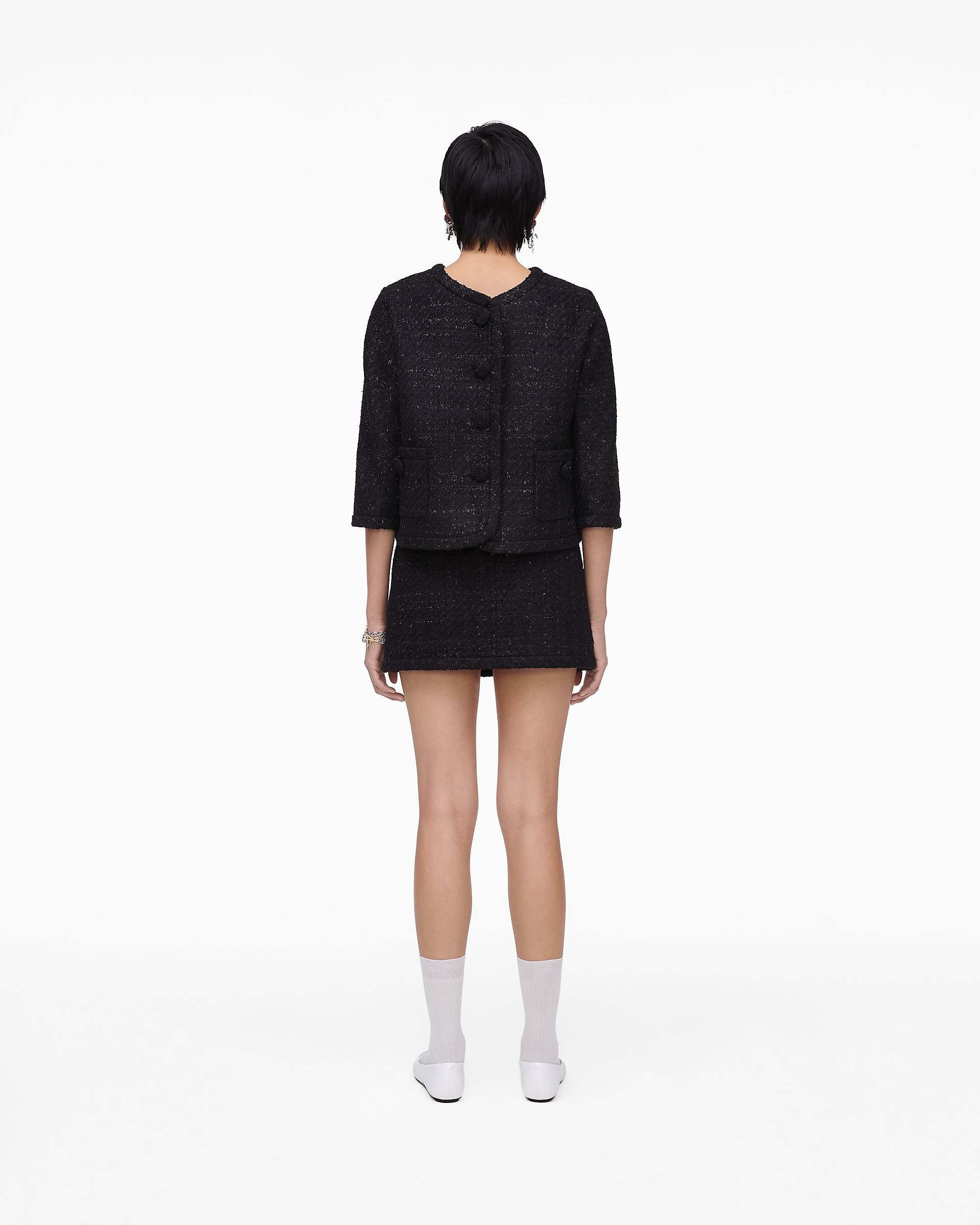 Tweed Backwards Lady Jacket - Black | Marc Jacobs on sale