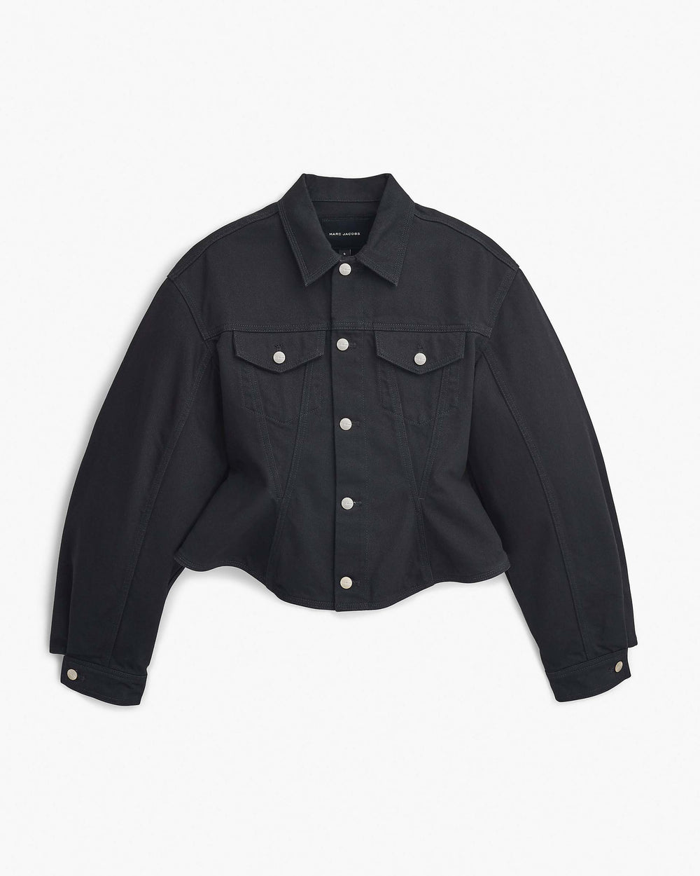 The Fluted Denim Jacket - Black | Marc Jacobs online