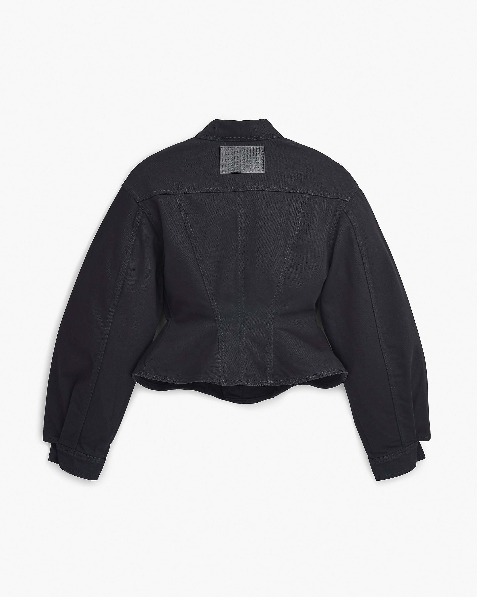 The Fluted Denim Jacket - Black | Marc Jacobs online