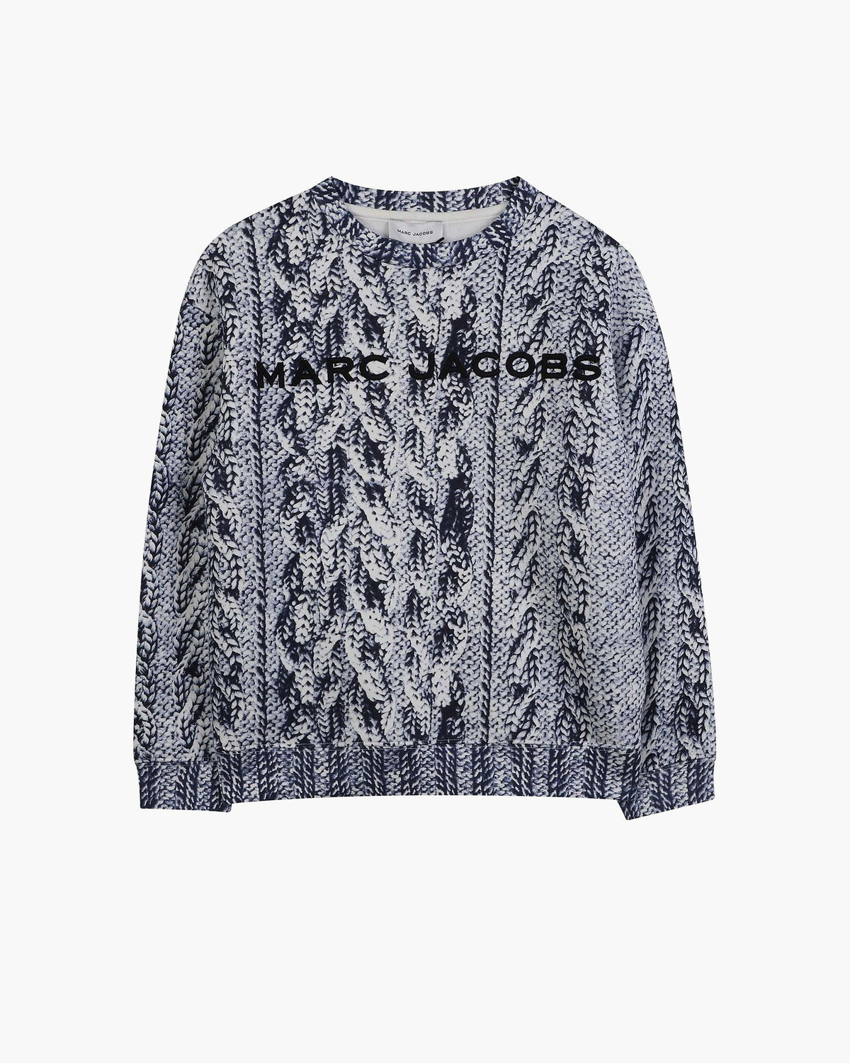 The Trompe Loeil Knit Sweatshirt - Navy | Marc Jacobs online