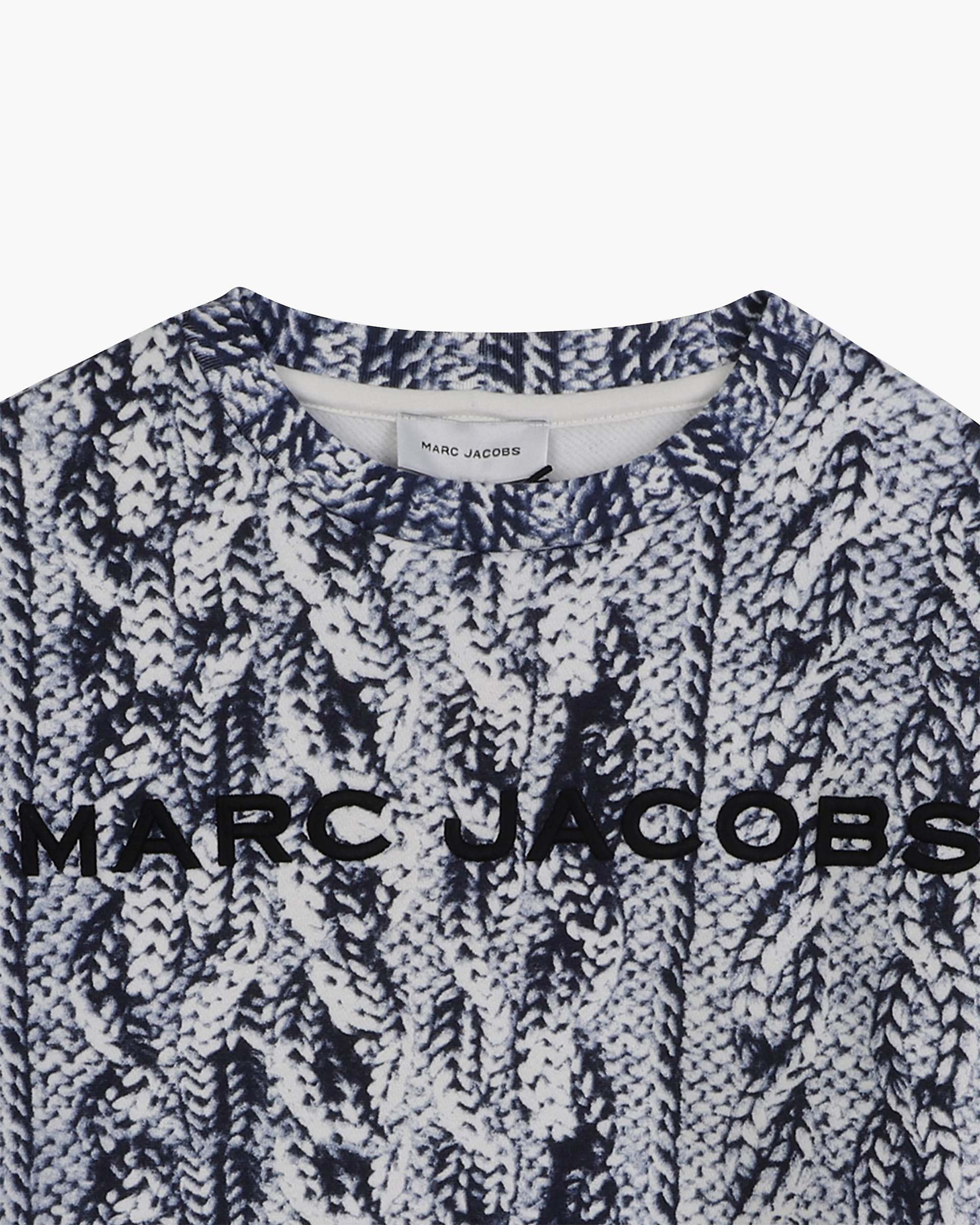 The Trompe Loeil Knit Sweatshirt - Navy | Marc Jacobs online
