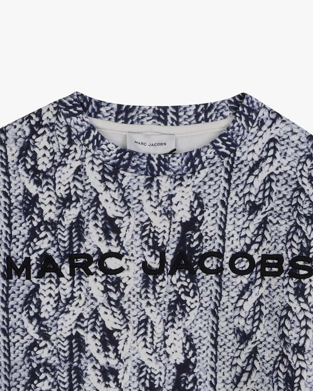 The Trompe Loeil Knit Sweatshirt - Navy | Marc Jacobs online